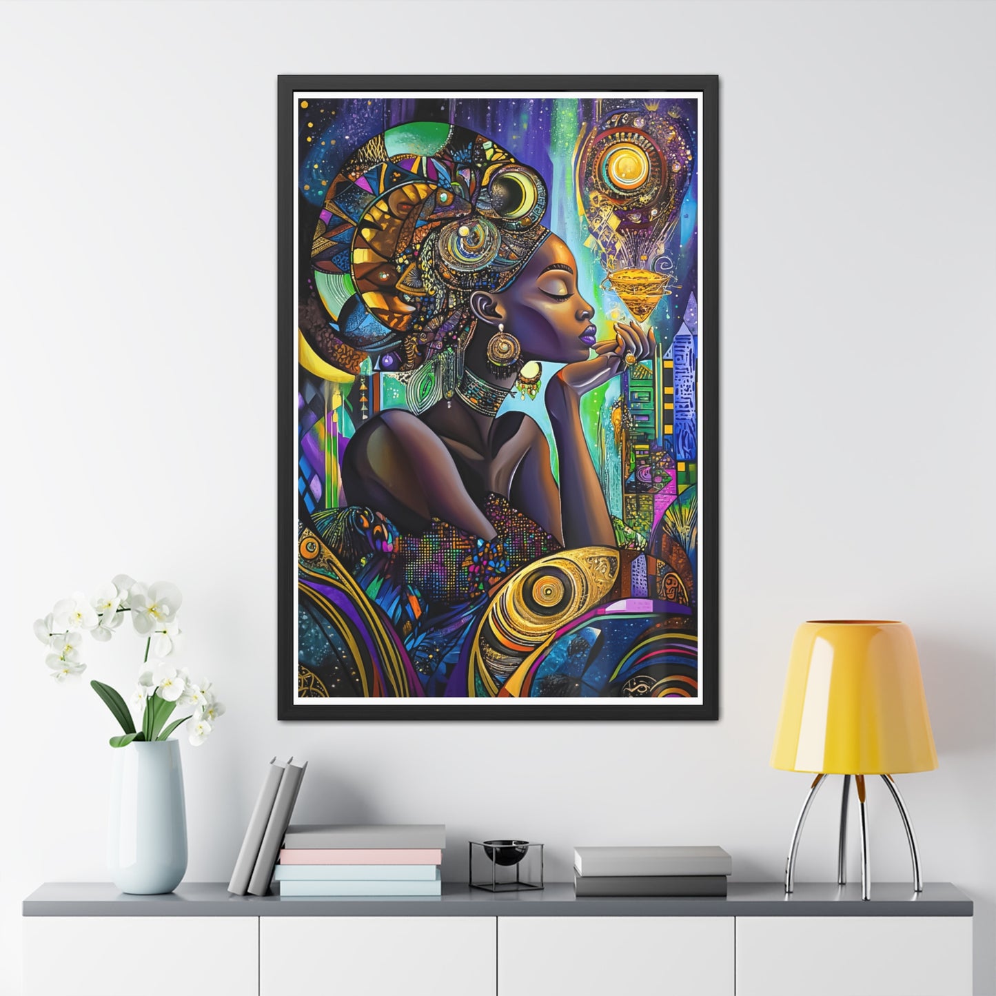 ThurmanatorX Art | The Prayer of Her Light | Aphrochrysalis | Framed Poster Print