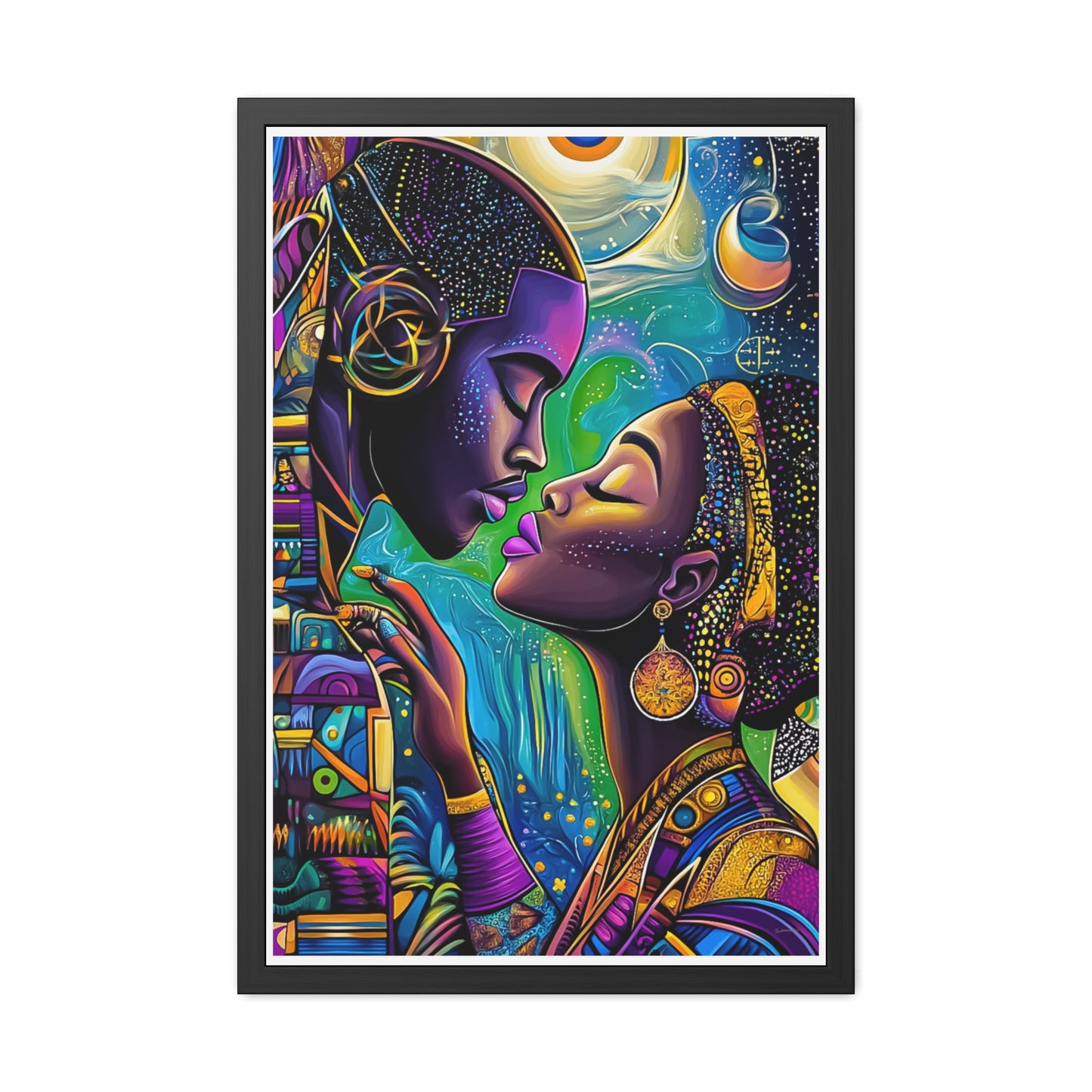ThurmanatorX Art | Moonlight Mindscape | Aphrochrysalis | Framed Poster Print