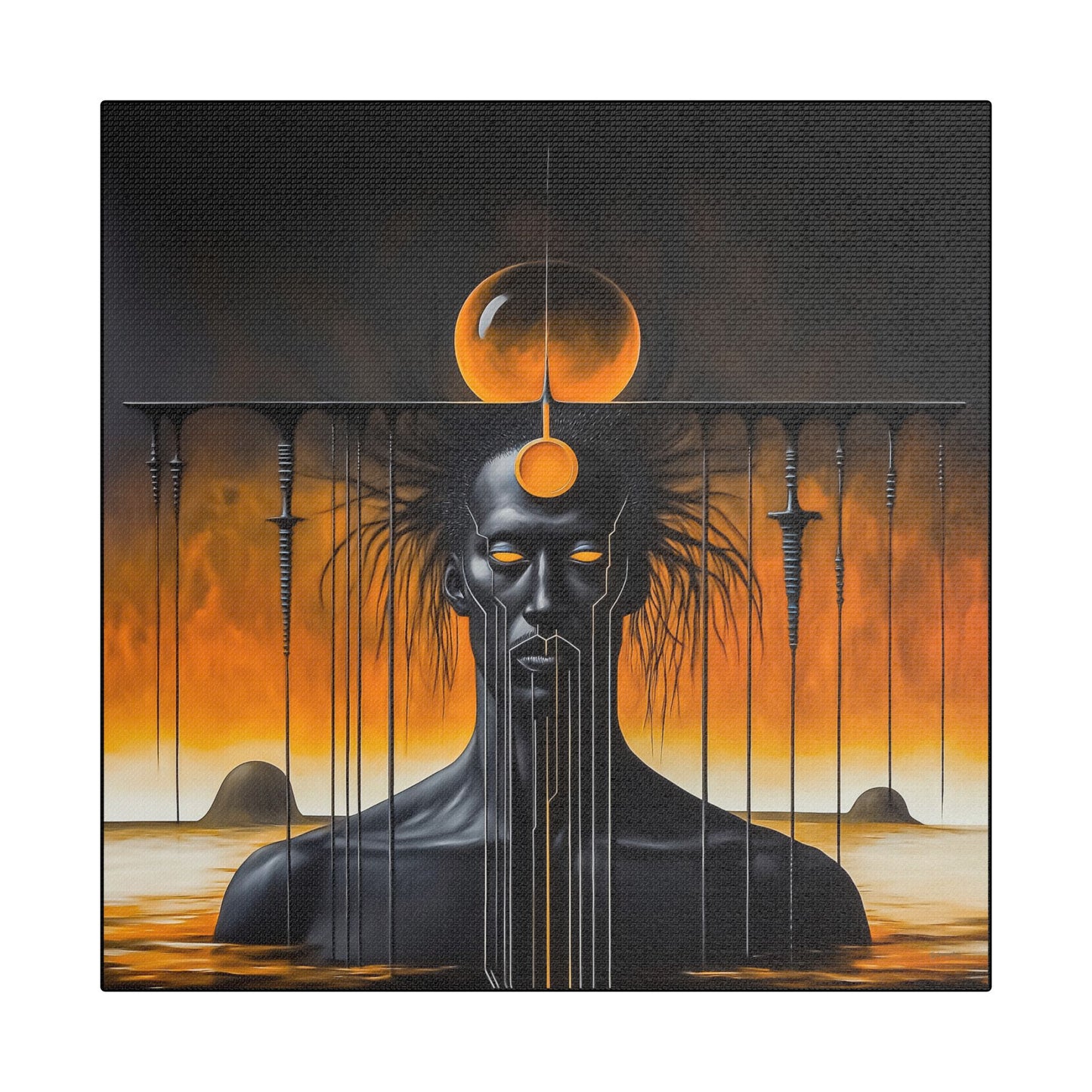 ThurmanatorX Art | Glyphborn | AphrodisiDark | Satin Canvas Art Print