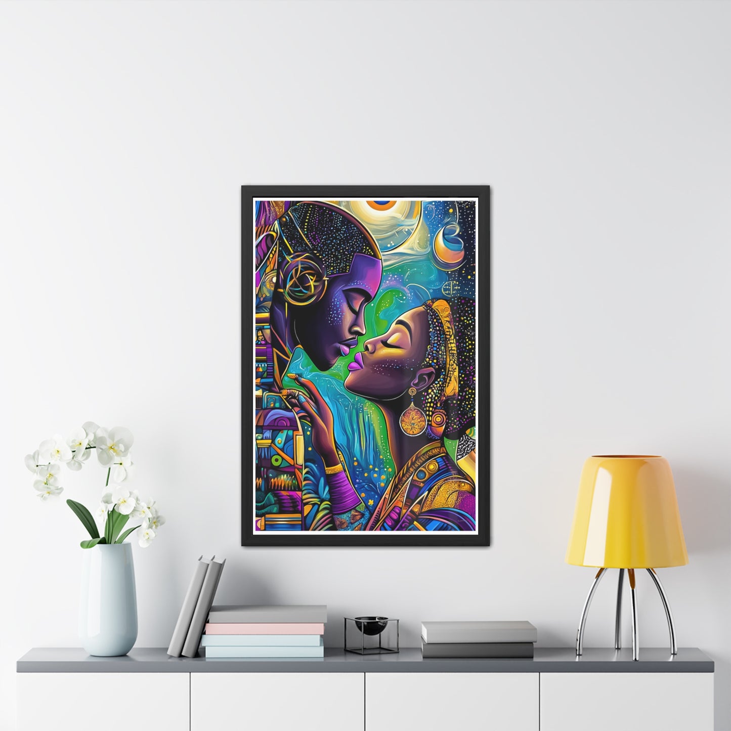 ThurmanatorX Art | Moonlight Mindscape | Aphrochrysalis | Framed Poster Print