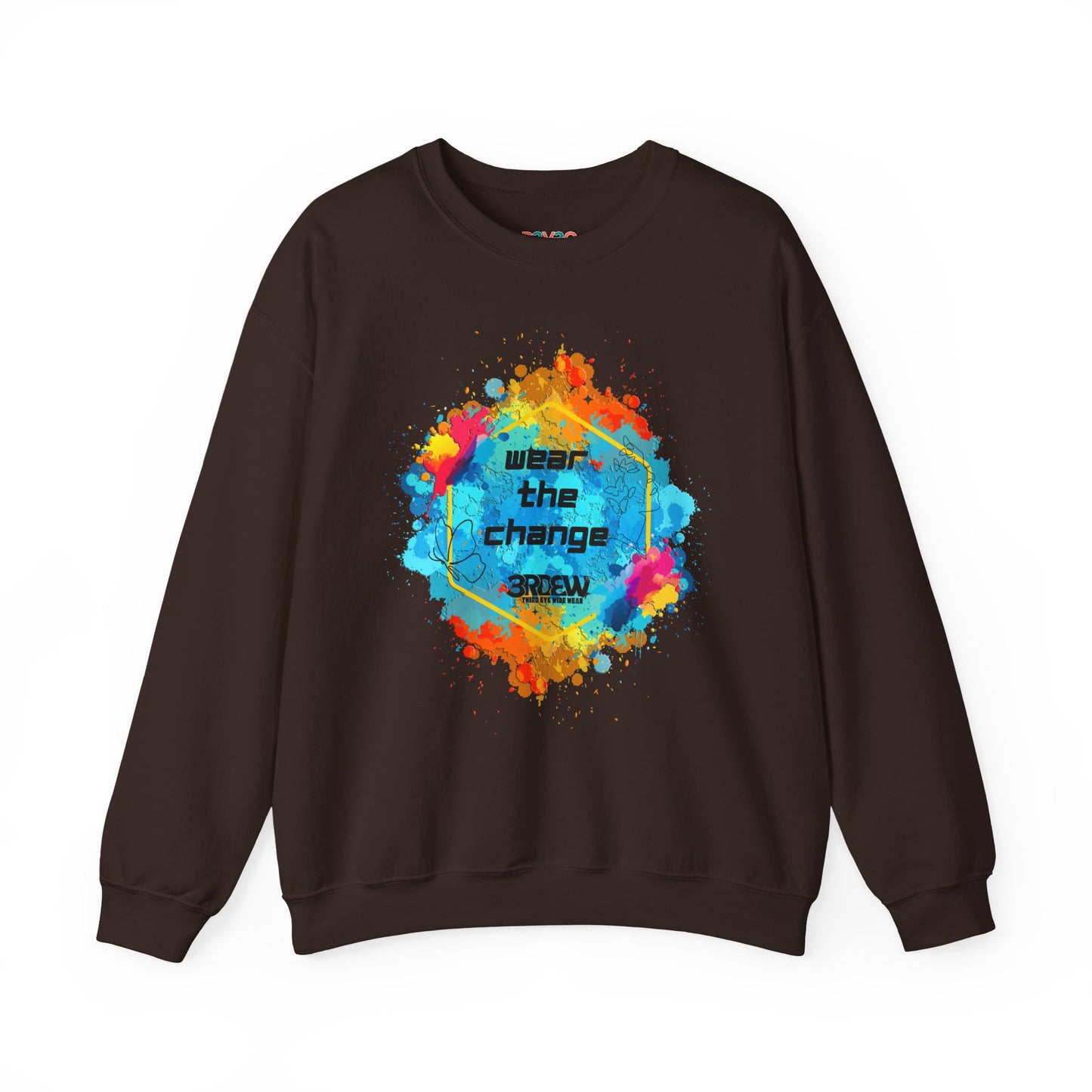3RDEW² | Wear the Change | Third Eye Wide Wear | Unisex Heavy Blend Crewneck Sweatshirt