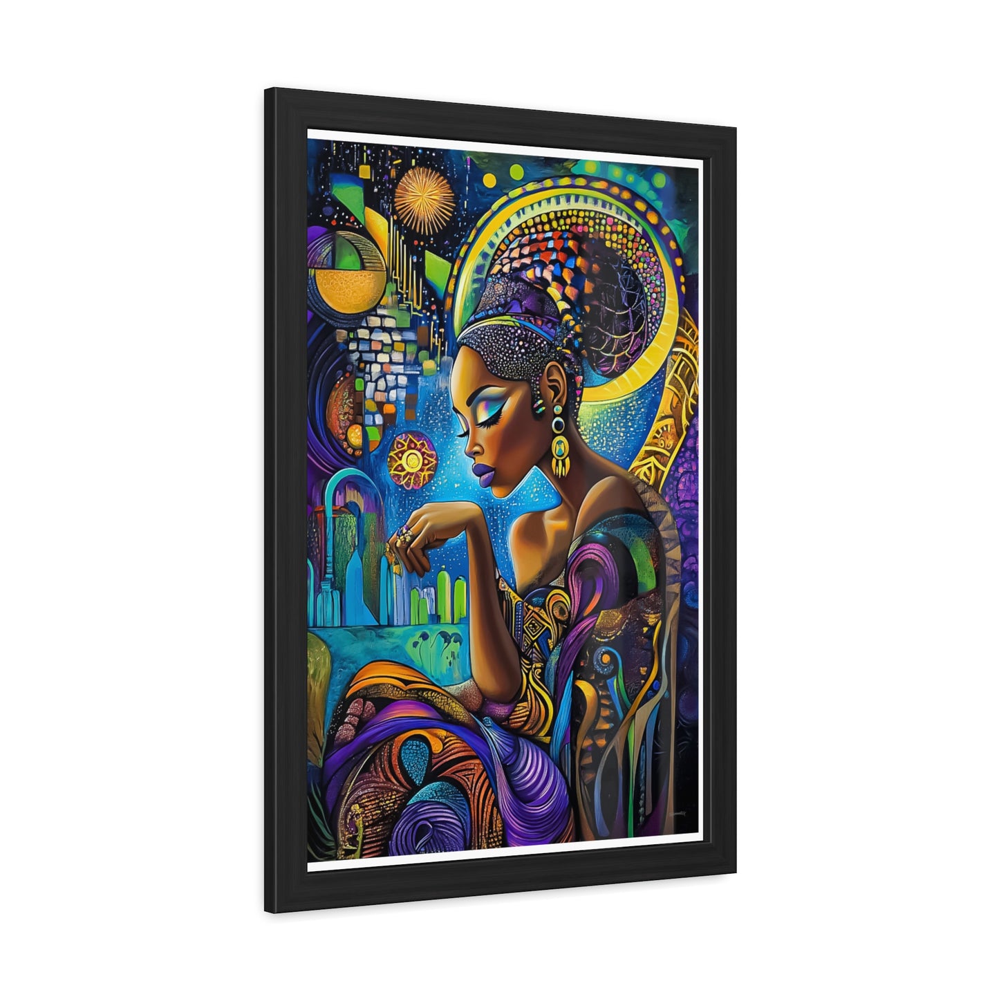ThurmanatorX Art | Solar Bloom | Aphrochrysalis | Framed Poster Print