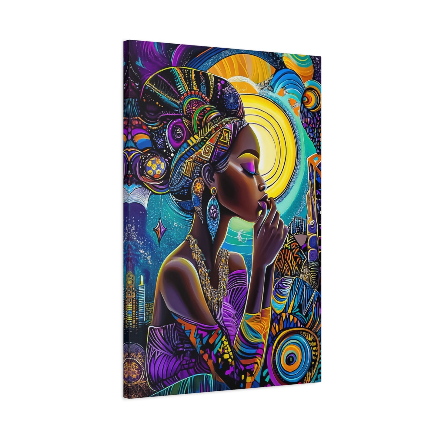 ThurmanatorX Art | Crowned in Nebulas | Aphrochrysalis | Matte Canvas, Stretched, 1.25"