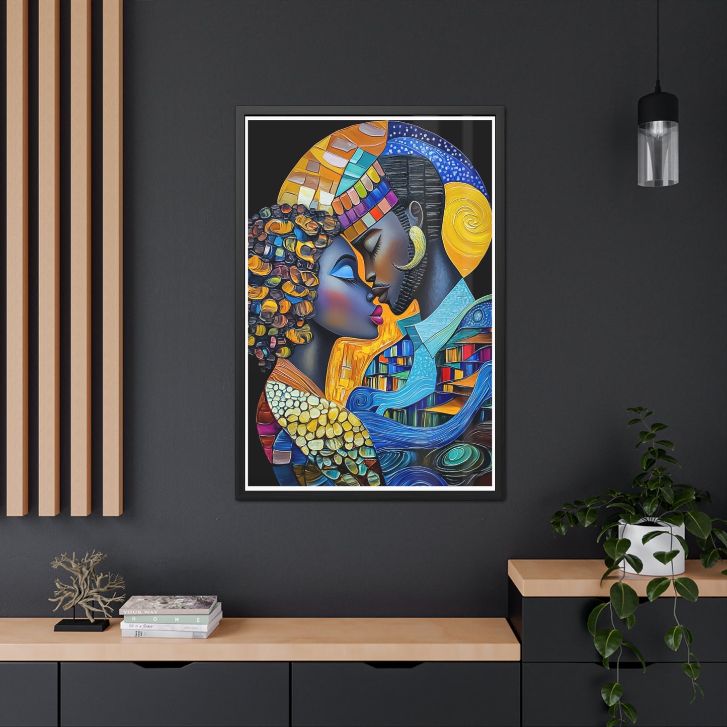 ThurmanatorX Art | Nebula Kiss | Aphrochrysalis | Framed Poster Print