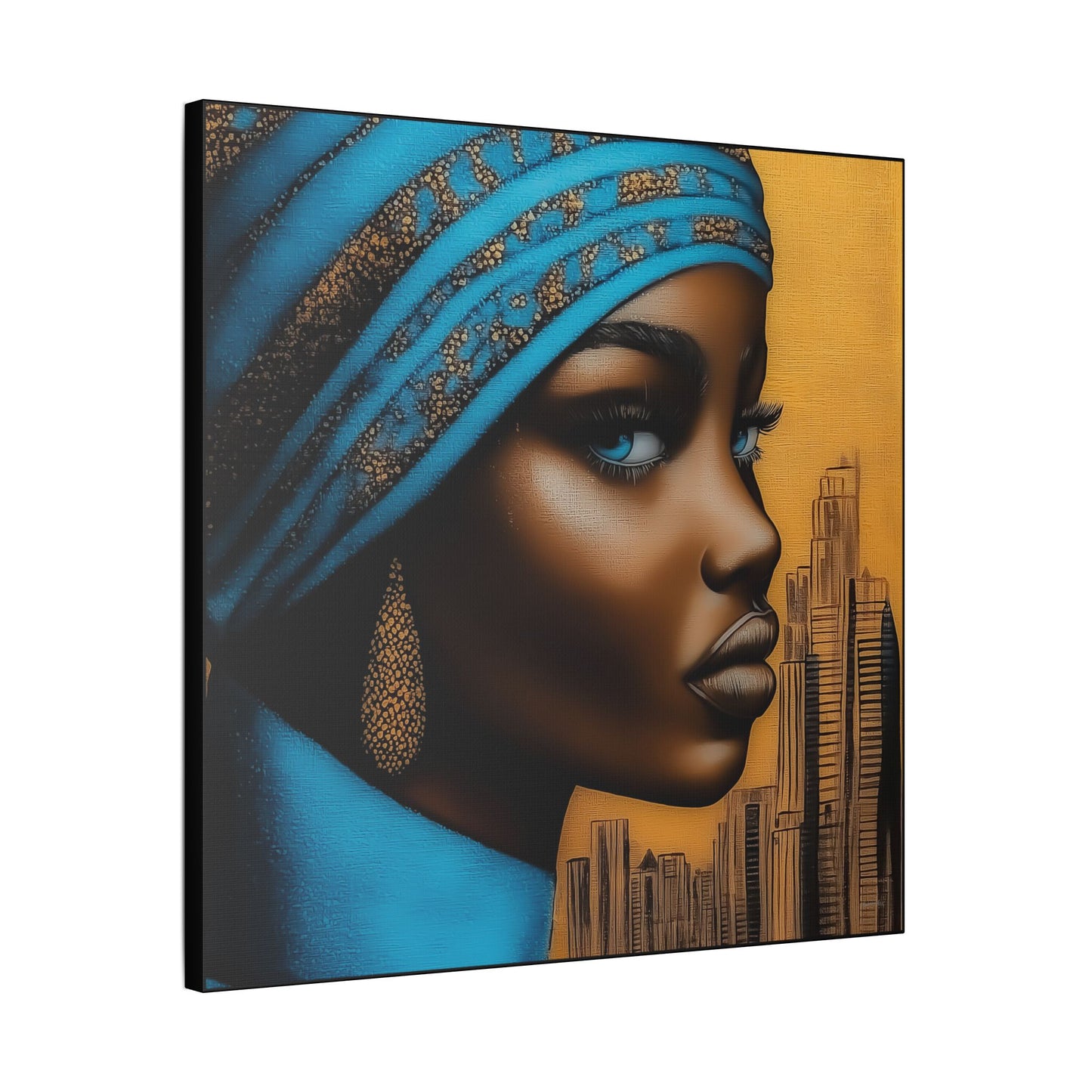 ThurmanatorX Art | Nyla, Guardian of the Highrise | Aphrochrysalis | Satin Canvas Art Print