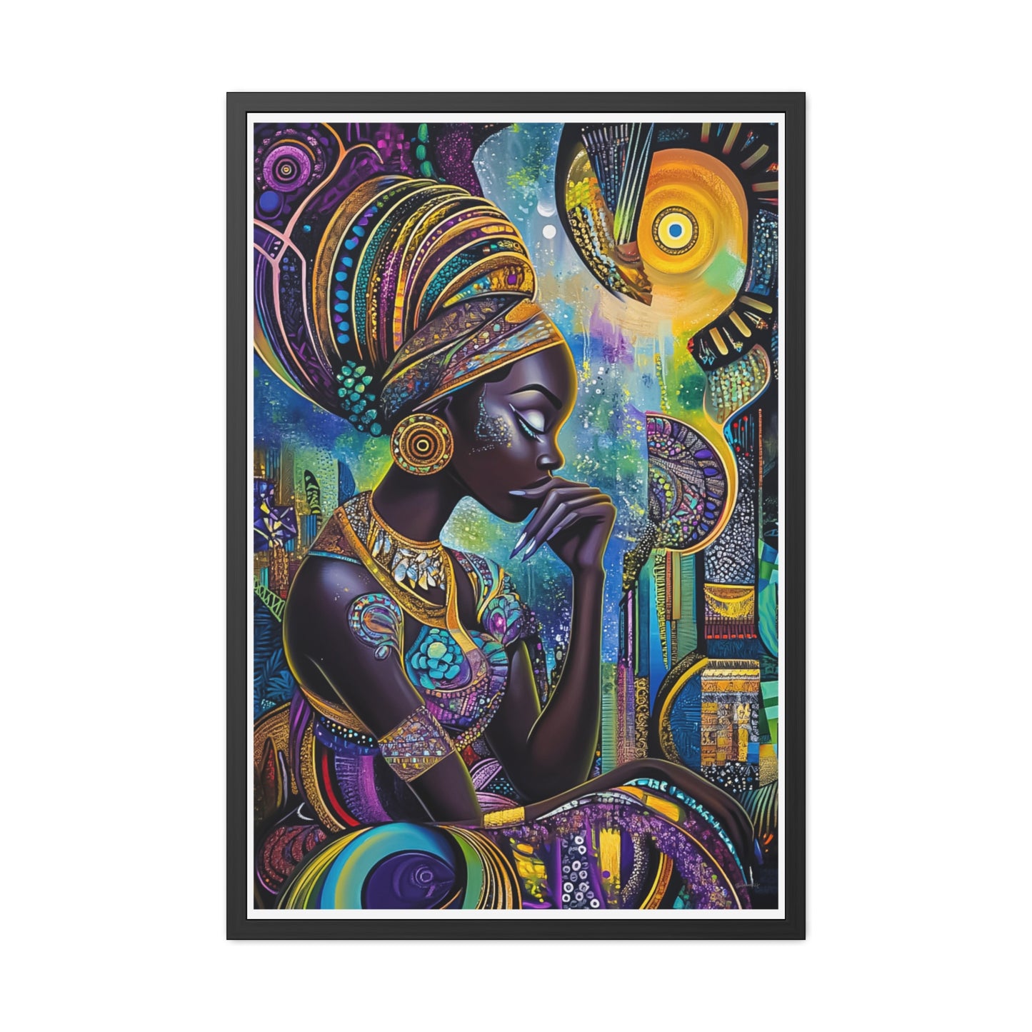 ThurmanatorX Art | Celestia & the Devoted | Aphrochrysalis | Framed Poster Print