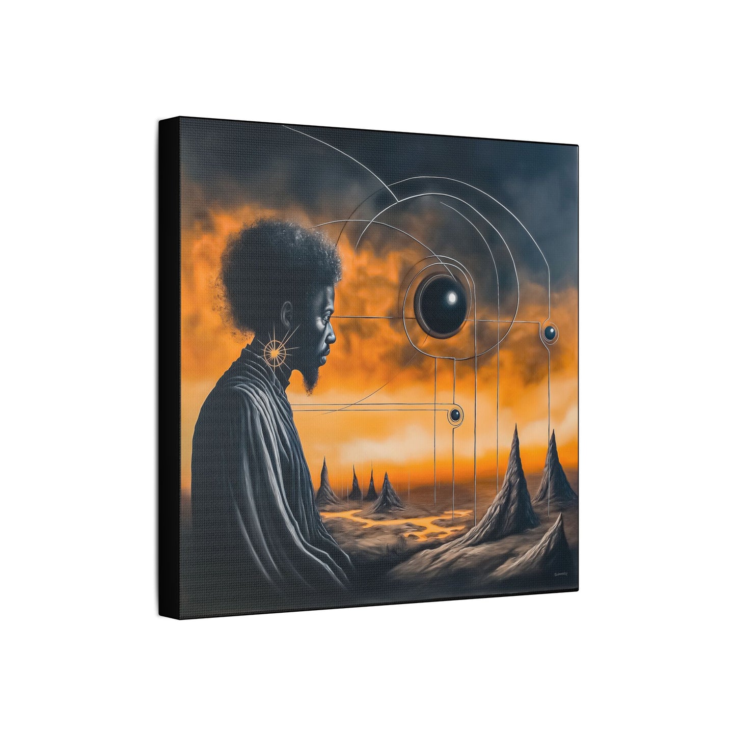 ThurmanatorX Art | Lumahex | AphrodisiDark | Satin Canvas Art Print