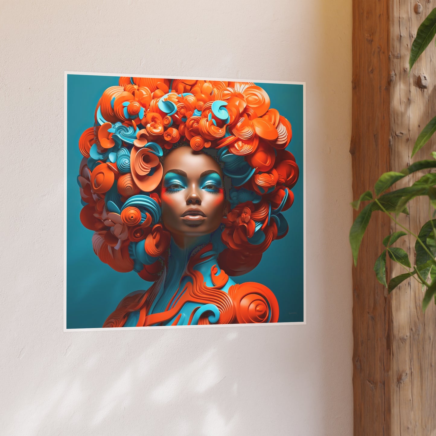 ThurmanatorX Art | Velvet Voltage Muse | Aphrochrysalis | Satin Wall Art Print