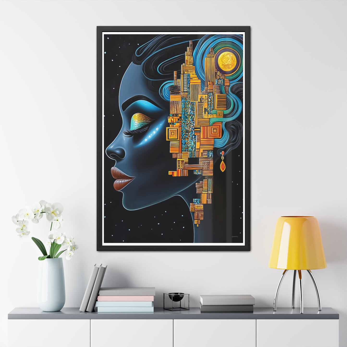ThurmanatorX Art | Ancestral Frequencies | Aphrochrysalis | Framed Poster Print