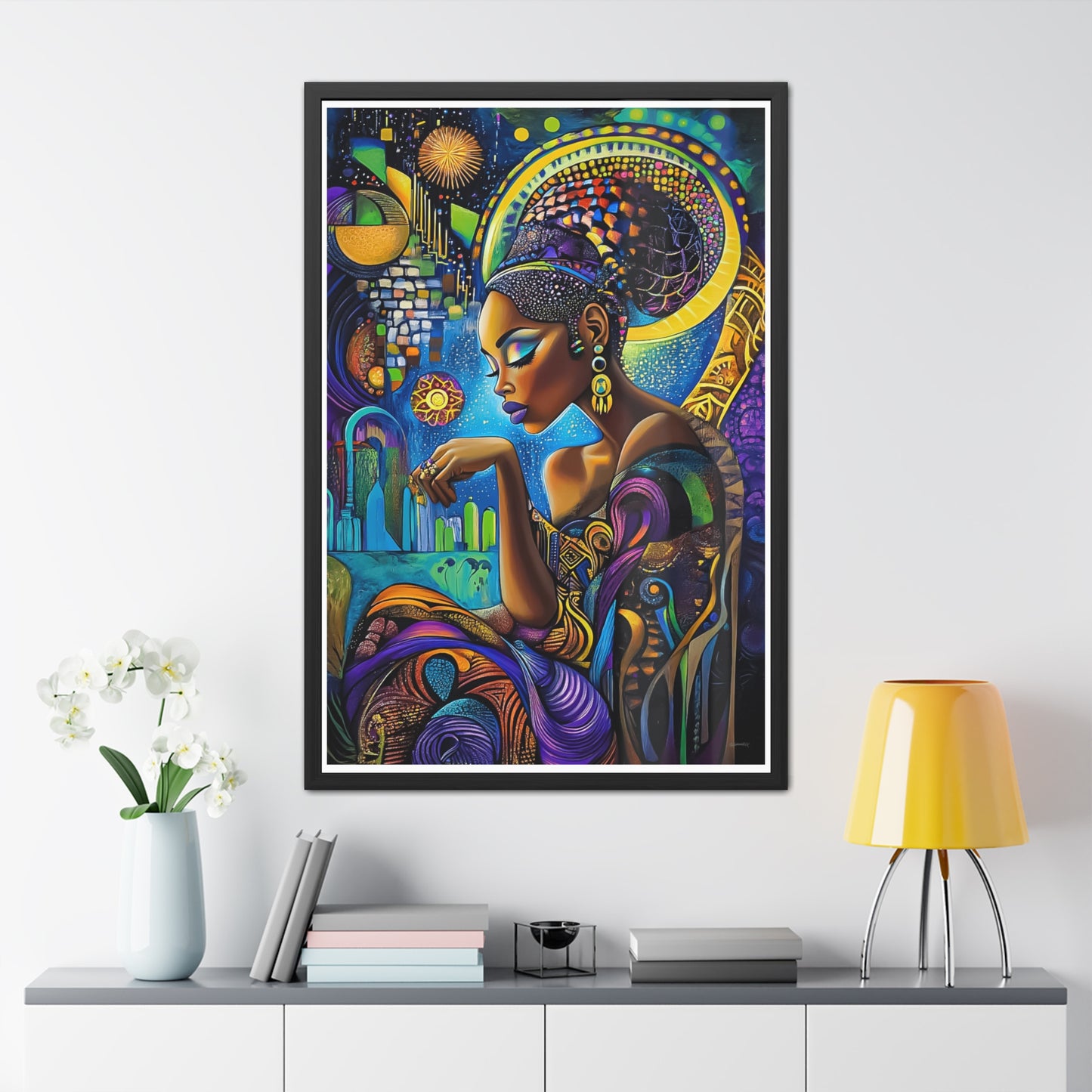 ThurmanatorX Art | Solar Bloom | Aphrochrysalis | Framed Poster Print