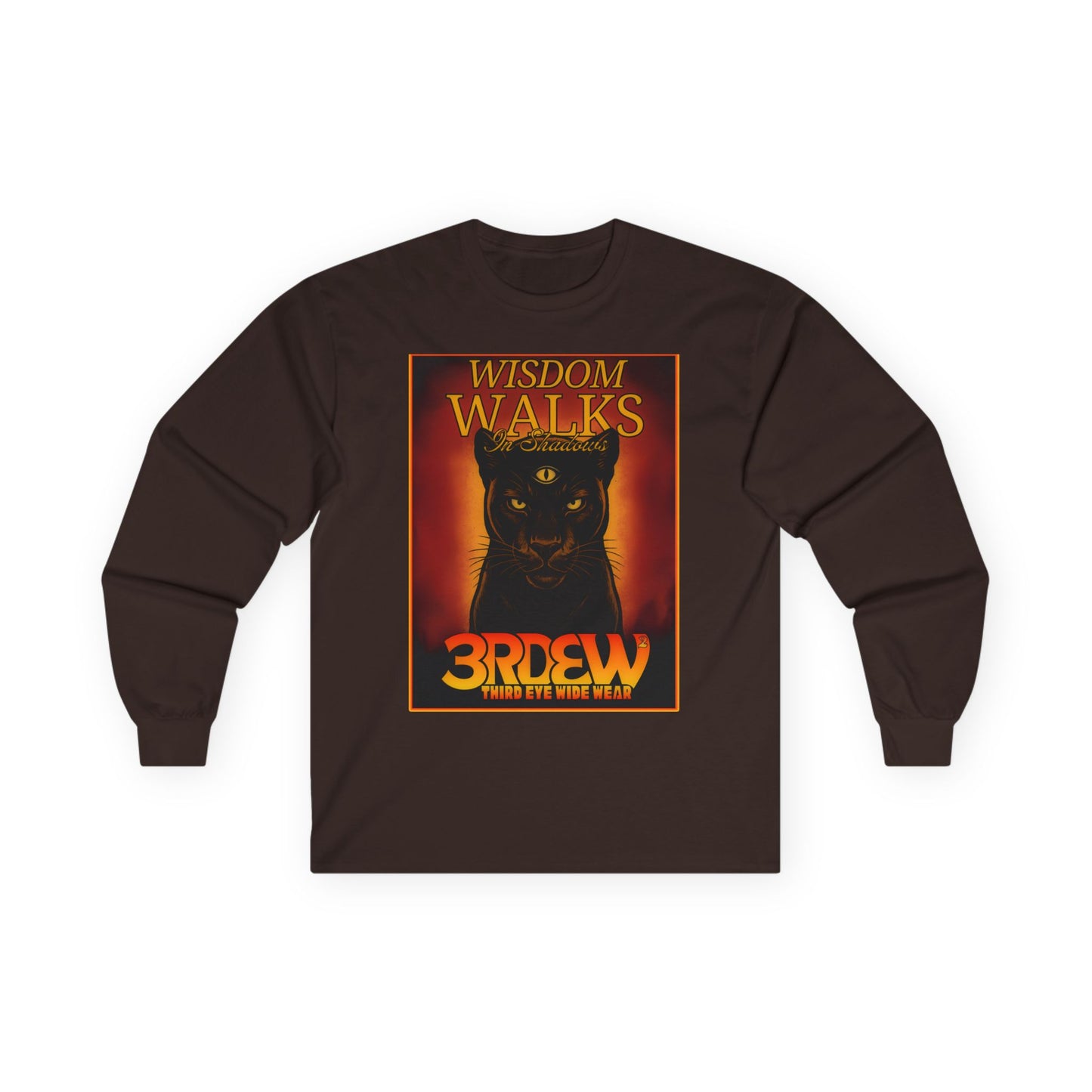3RDEW² | Wisdoms Walks In Shadows | Third Eye Wide Wear | Unisex Ultra Cotton Long Sleeve Tee
