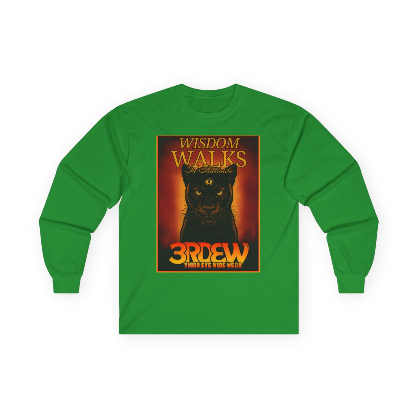 3RDEW² | Wisdoms Walks In Shadows | Third Eye Wide Wear | Unisex Ultra Cotton Long Sleeve Tee