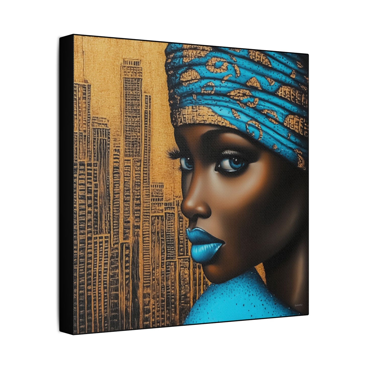 ThurmanatorX Art | Zariah, Eyes of the Metropolis | Aphrochrysalis | Satin Canvas Art Print