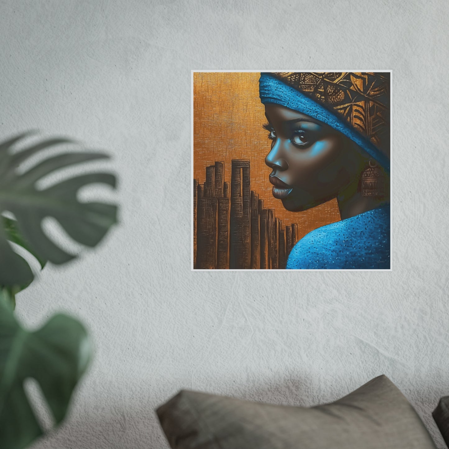 ThurmanatorX Art | Makeda in Gold Light | Aphrochrysalis | Satin Wall Art Print