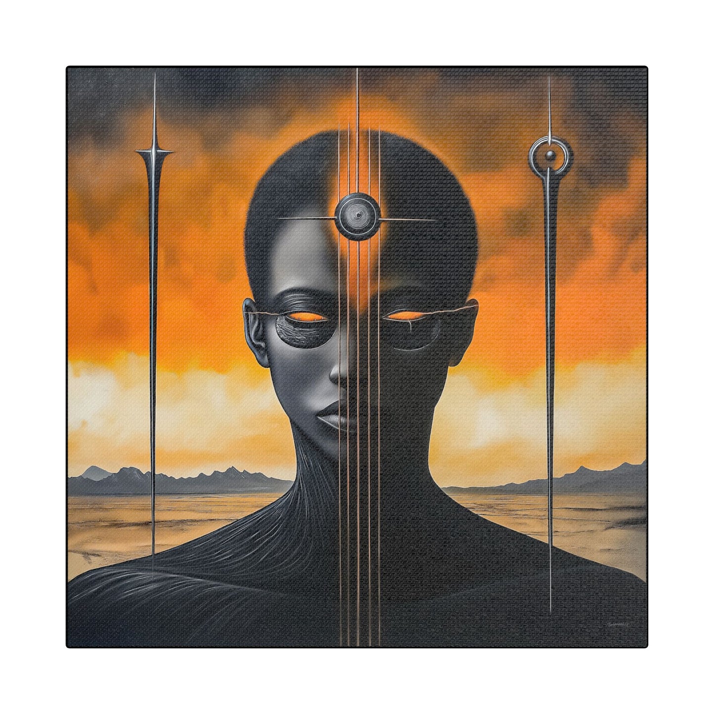 ThurmanatorX Art | Vanta Whisper | AphrodisiDark | Satin Canvas Art Print