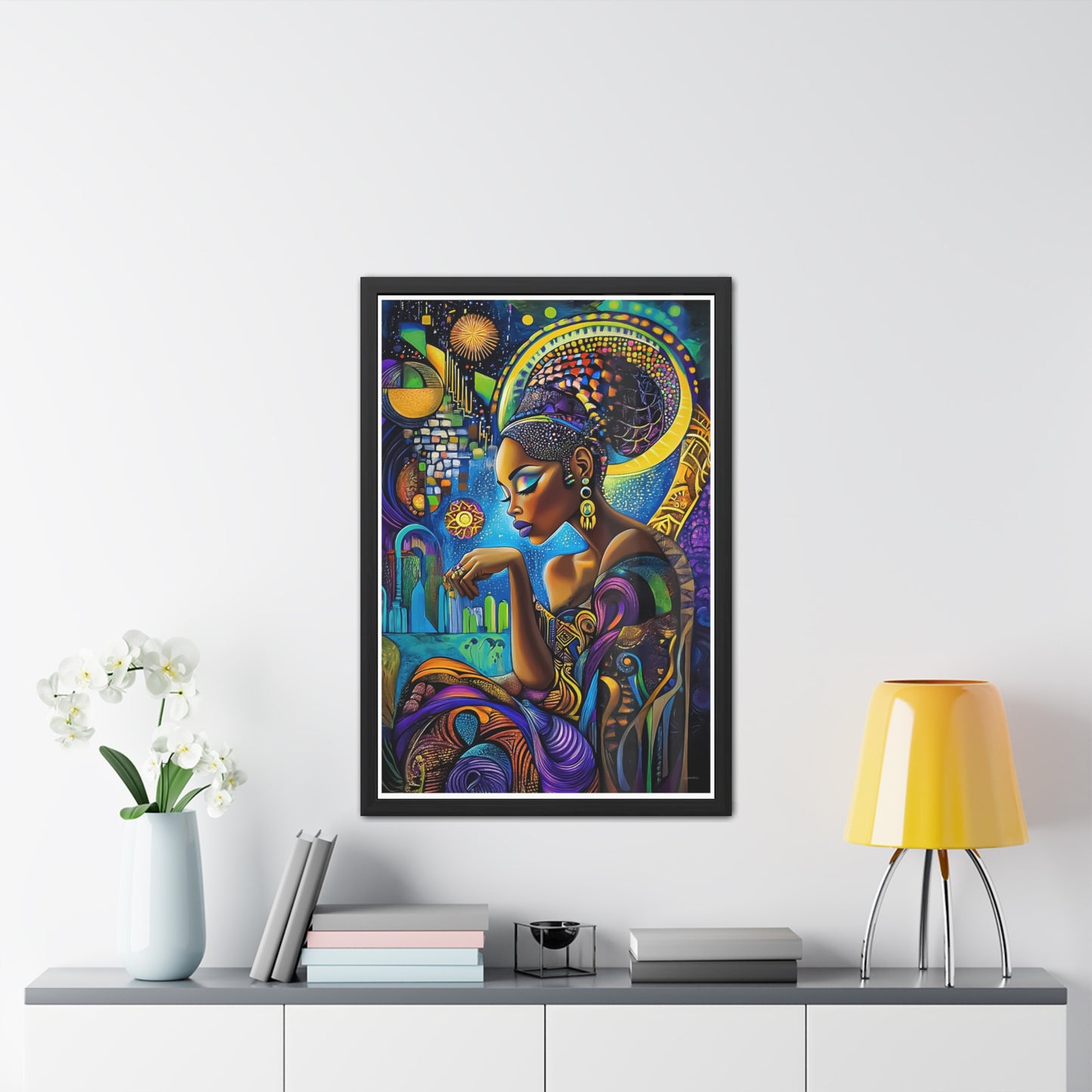 ThurmanatorX Art | Solar Bloom | Aphrochrysalis | Framed Poster Print