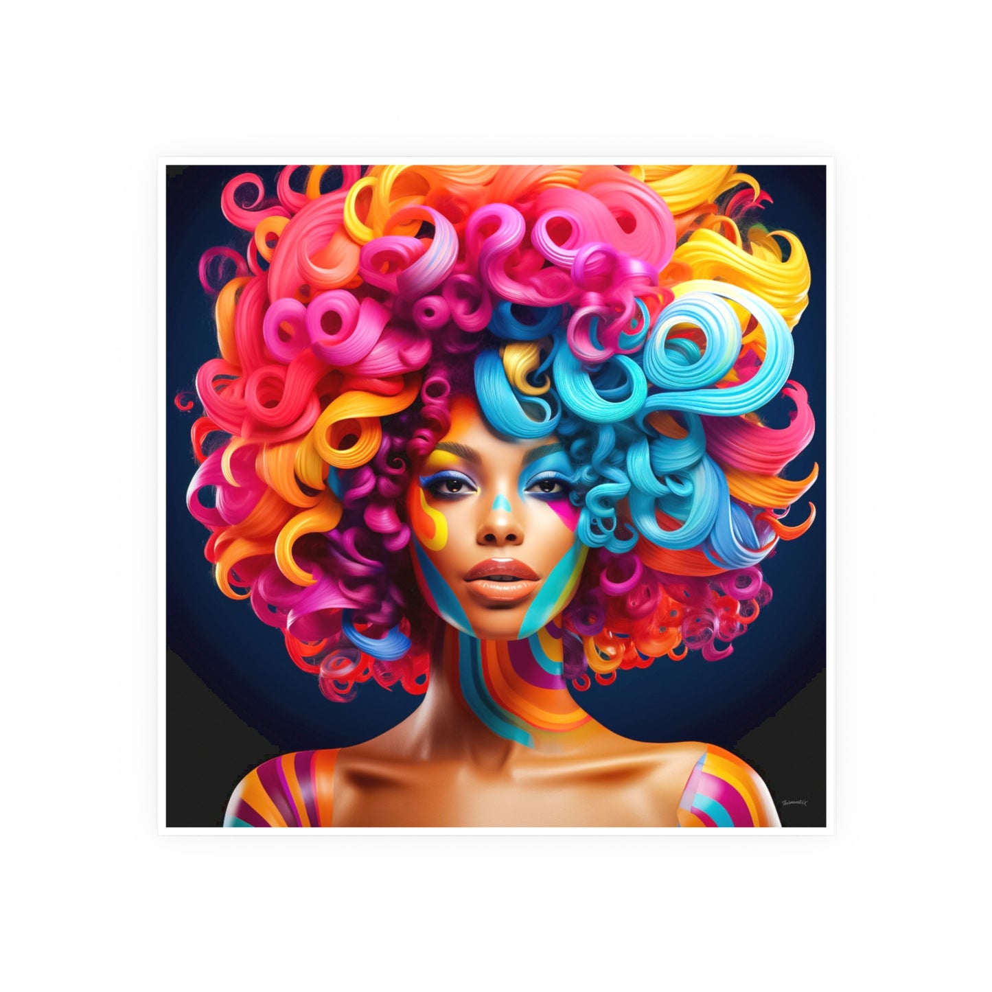ThurmanatorX Art | Crown of Chromaflame | Aphrochrysalis | Satin Wall Art Print