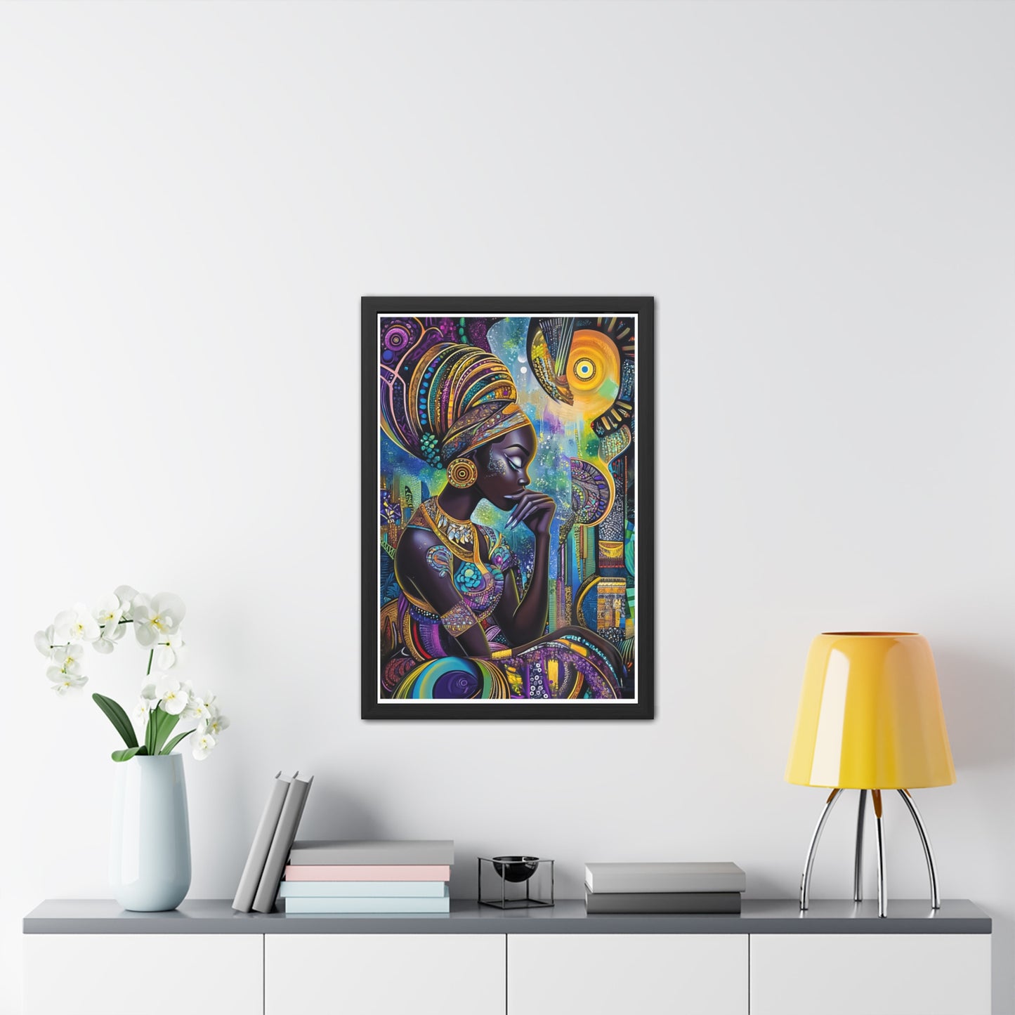 ThurmanatorX Art | Celestia & the Devoted | Aphrochrysalis | Framed Poster Print