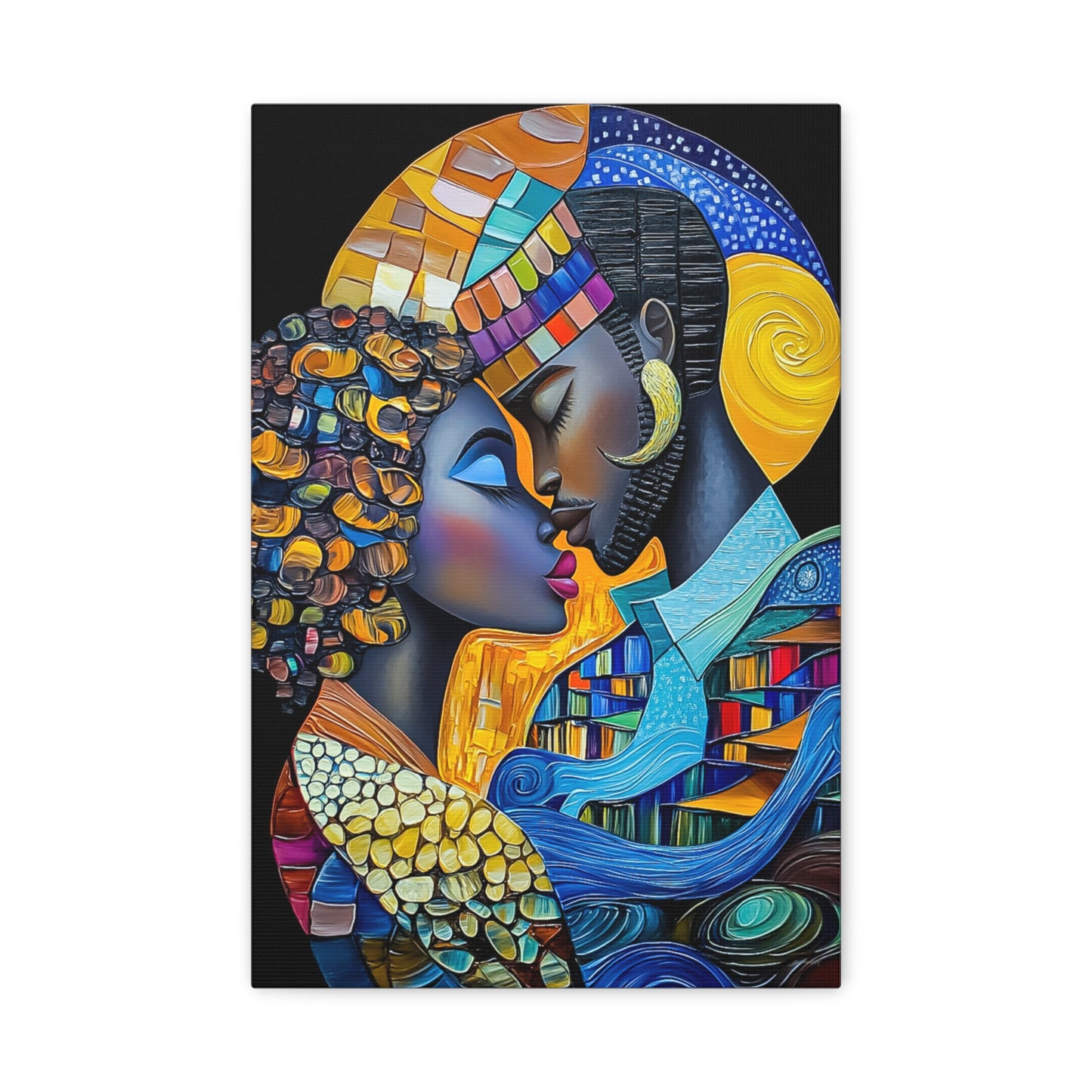 ThurmanatorX Art | Nebula Kiss | Aphrochrysalis | Matte Canvas, Stretched, 1.25"