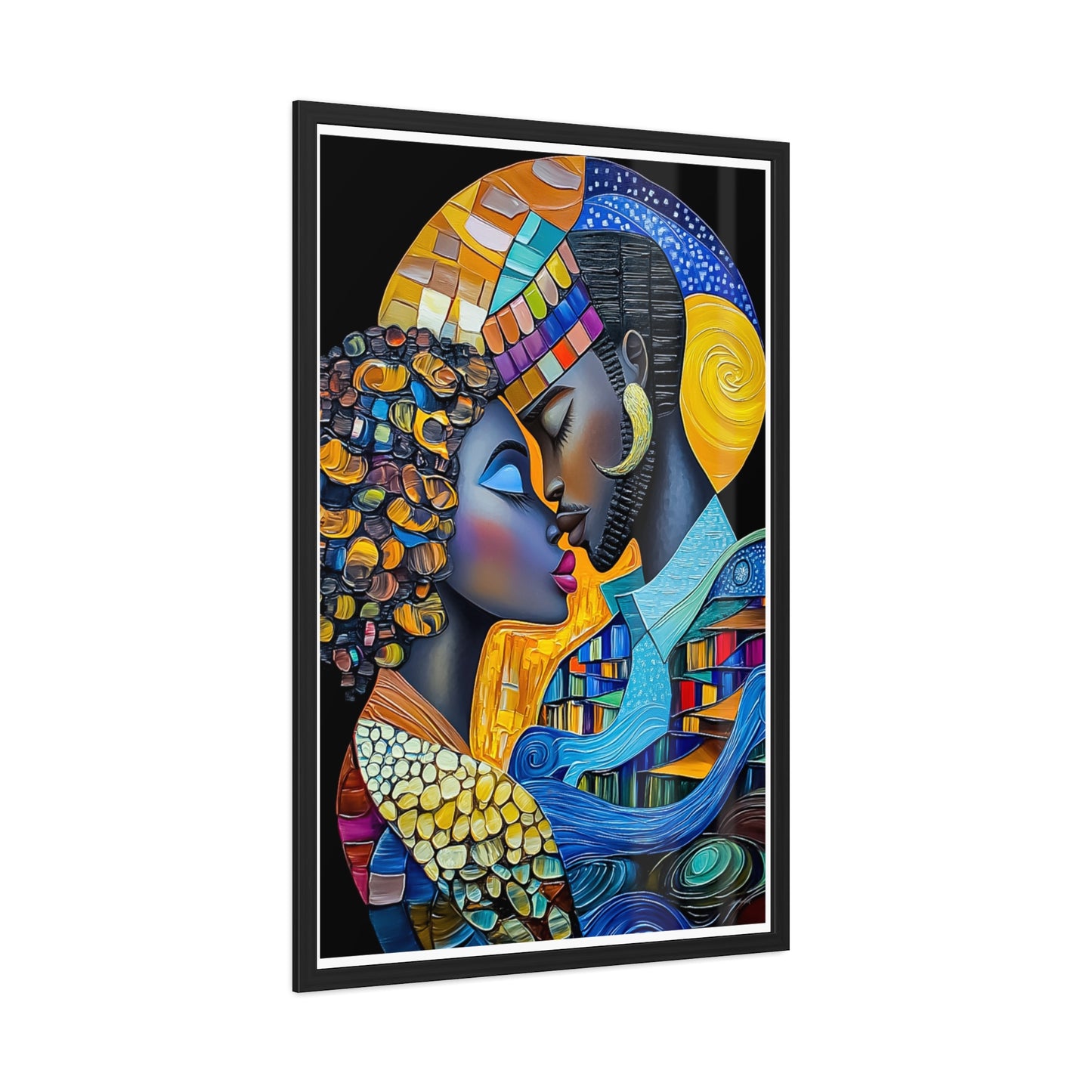 ThurmanatorX Art | Nebula Kiss | Aphrochrysalis | Framed Poster Print