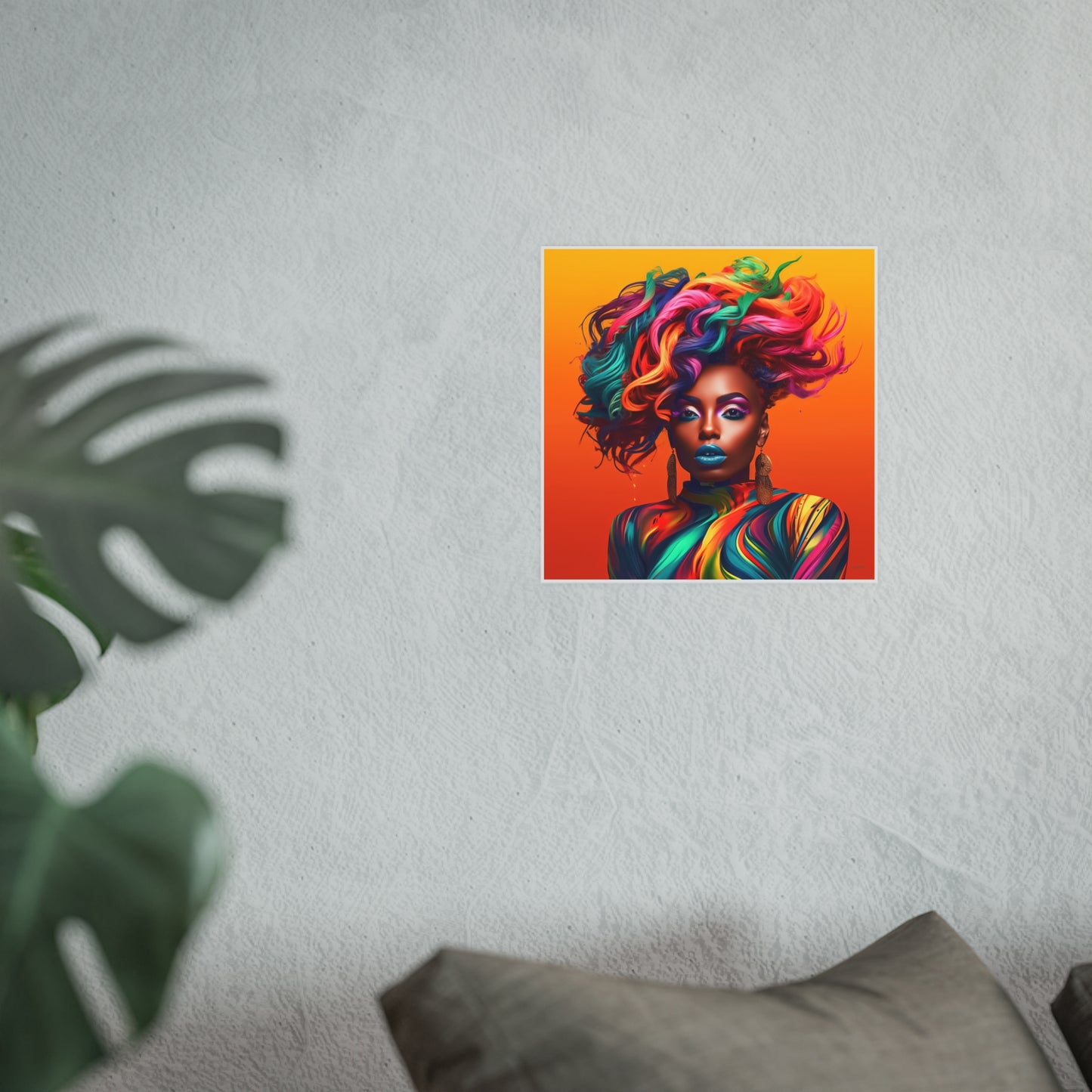 ThurmanatorX Art | Velvet Voltage Muse | Aphrochrysalis | Satin Wall Art Print