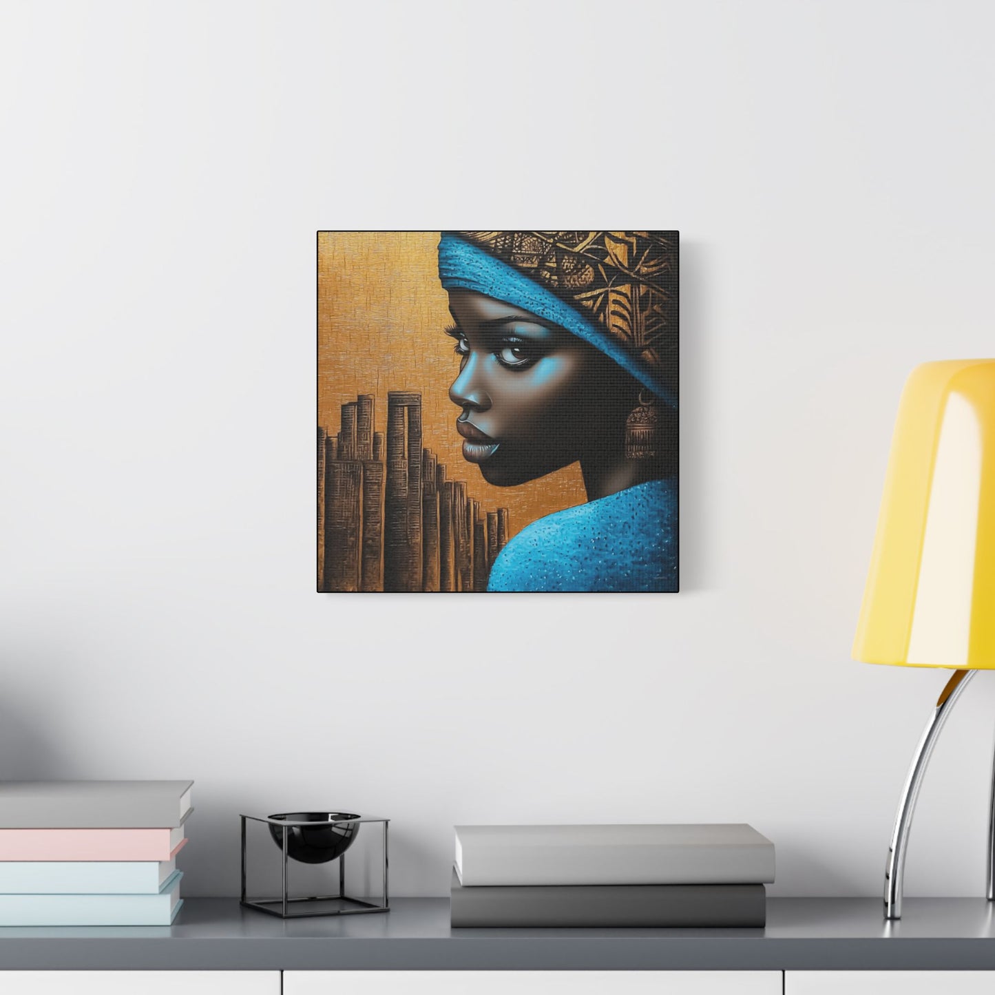 ThurmanatorX Art | Makeda in Gold Light | Aphrochrysalis | Satin Canvas Art Print