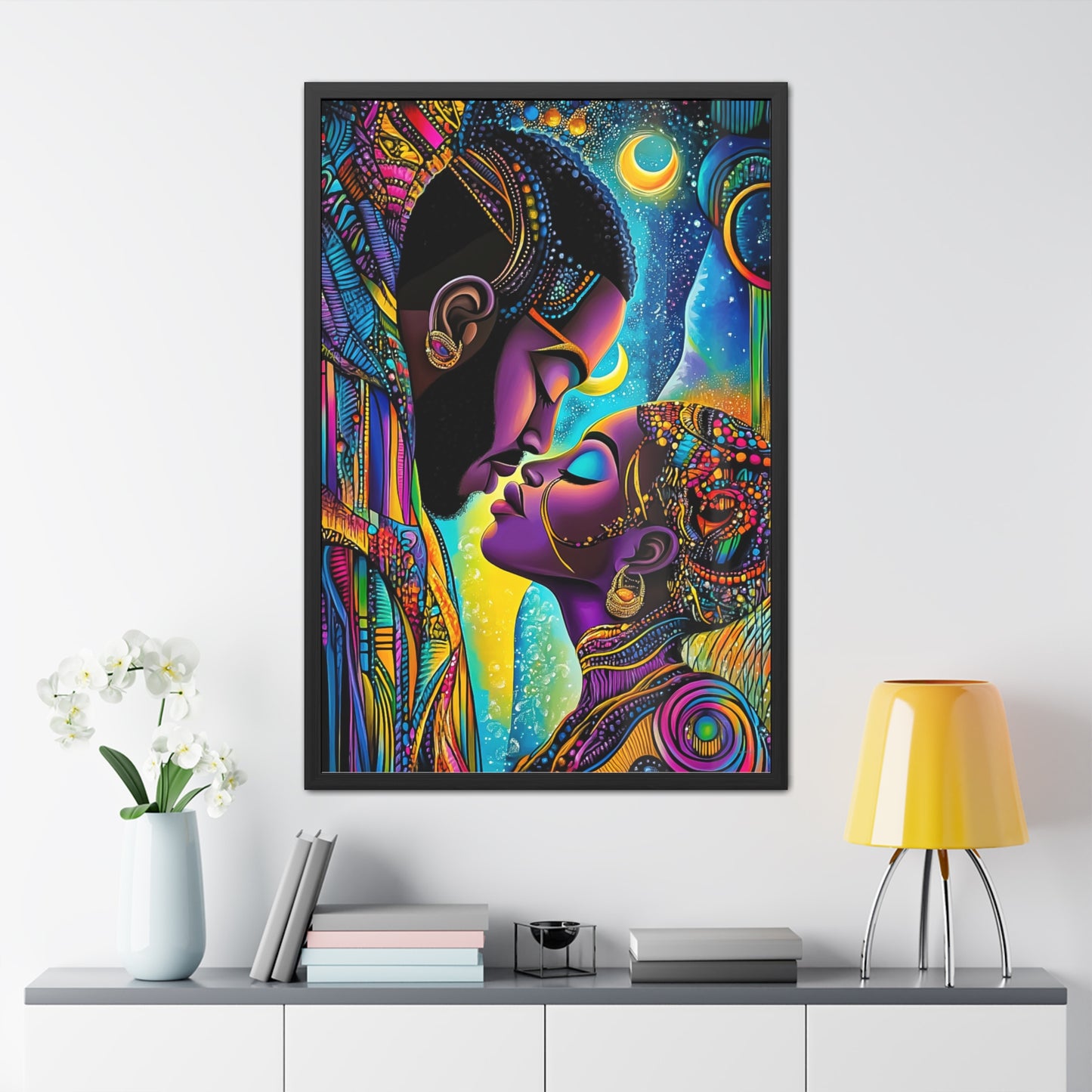 ThurmanatorX Art | Celestia & the Devoted | Aphrochrysalis | Framed Poster Print