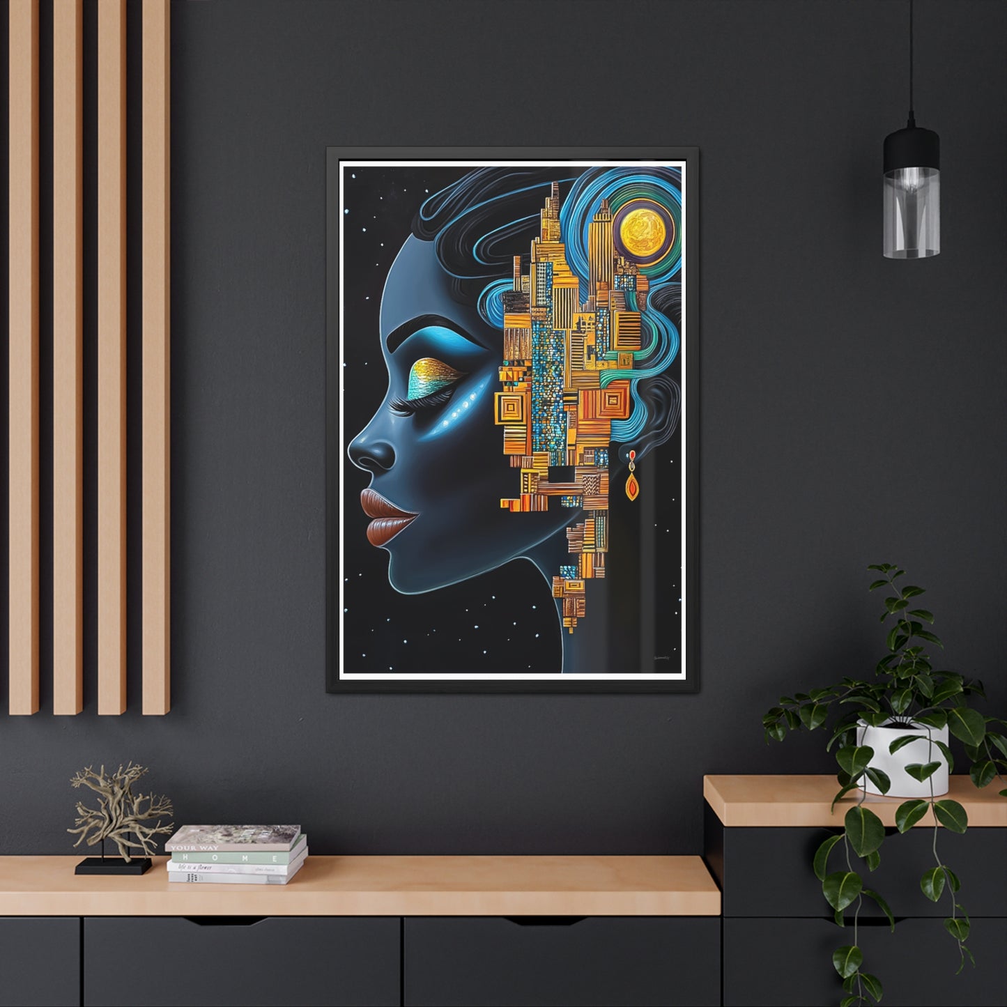 ThurmanatorX Art | Ancestral Frequencies | Aphrochrysalis | Framed Poster Print