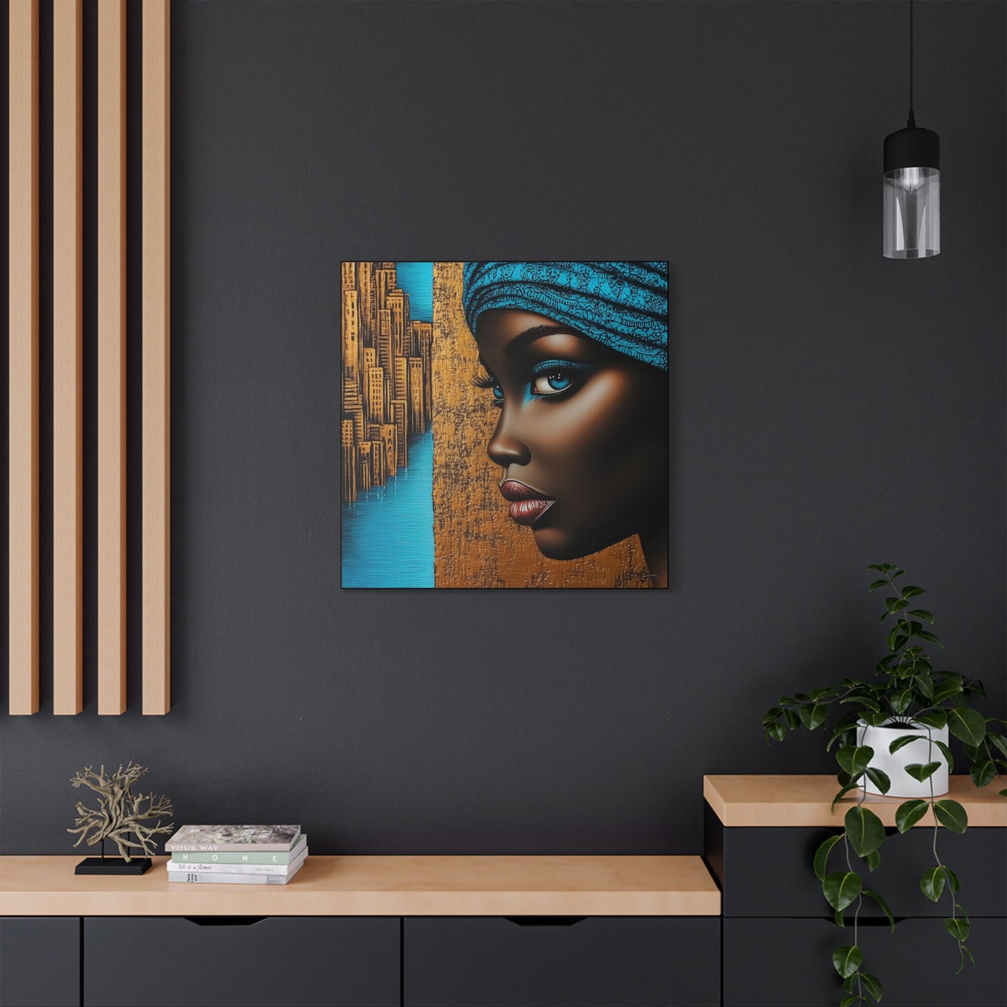 ThurmanatorX Art | Essence of Blue Reverie | Aphrochrysalis | Satin Canvas Art Print