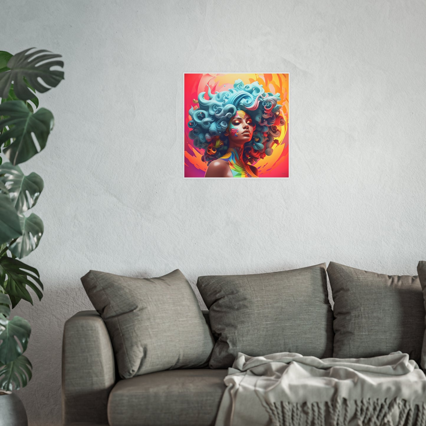 ThurmanatorX Art | Radiant Coil Ascension | Aphrochrysalis | Satin Wall Art Print