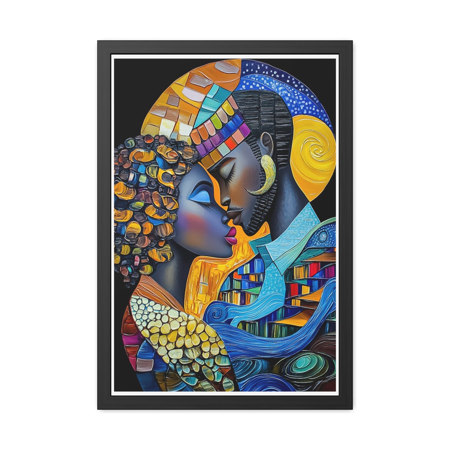 ThurmanatorX Art | Nebula Kiss | Aphrochrysalis | Framed Poster Print