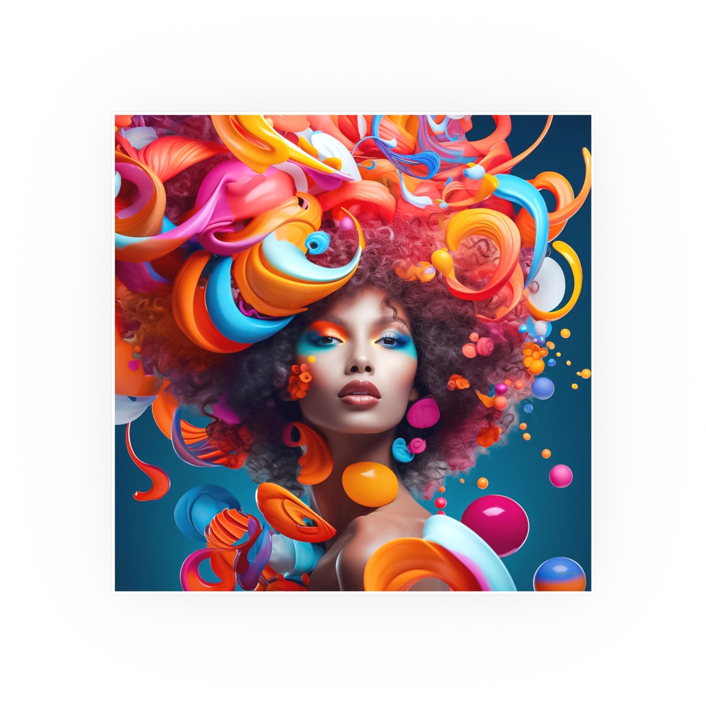ThurmanatorX Art | Bloomdream Muse | Aphrochrysalis | Satin Wall Art Print