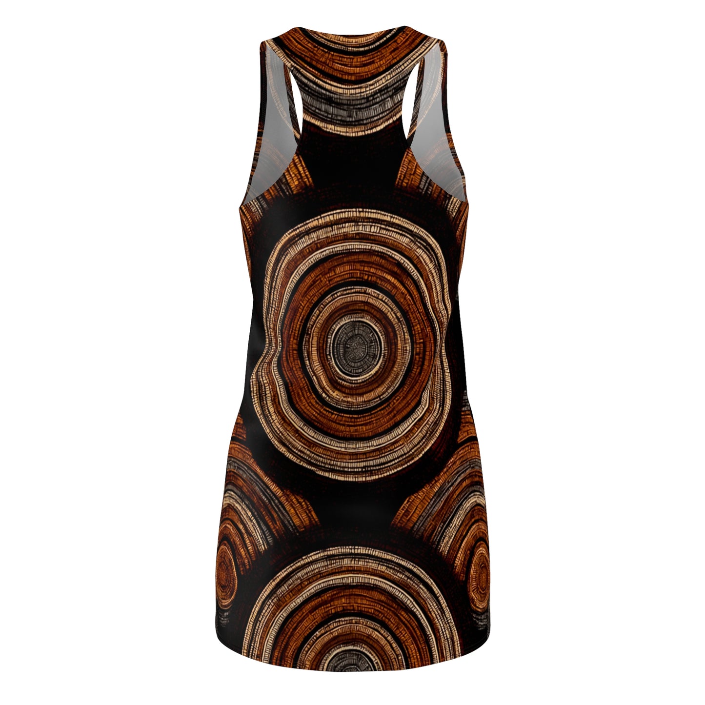 ThurmanatorX Art | Myzani AphroBoho Racerback Dress | Bohemian Summer Style • Artistic Casual Wear • Unique Gift for Women