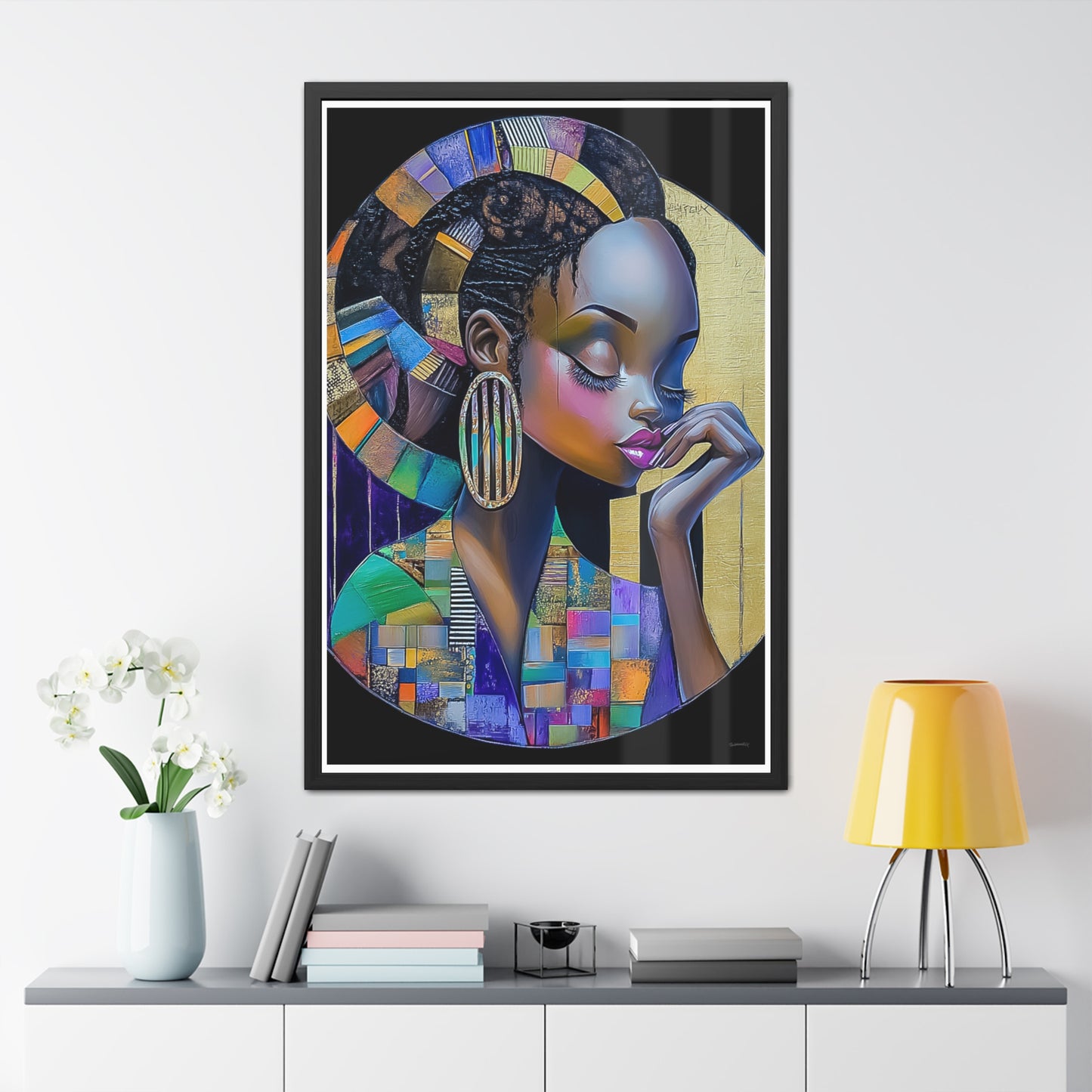 ThurmanatorX Art | Spirit Bloom | Aphrochrysalis | Framed Poster Print