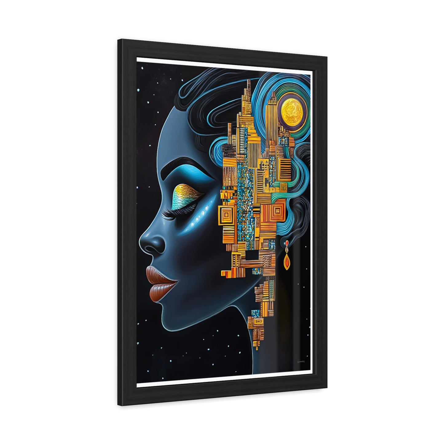 ThurmanatorX Art | Ancestral Frequencies | Aphrochrysalis | Framed Poster Print