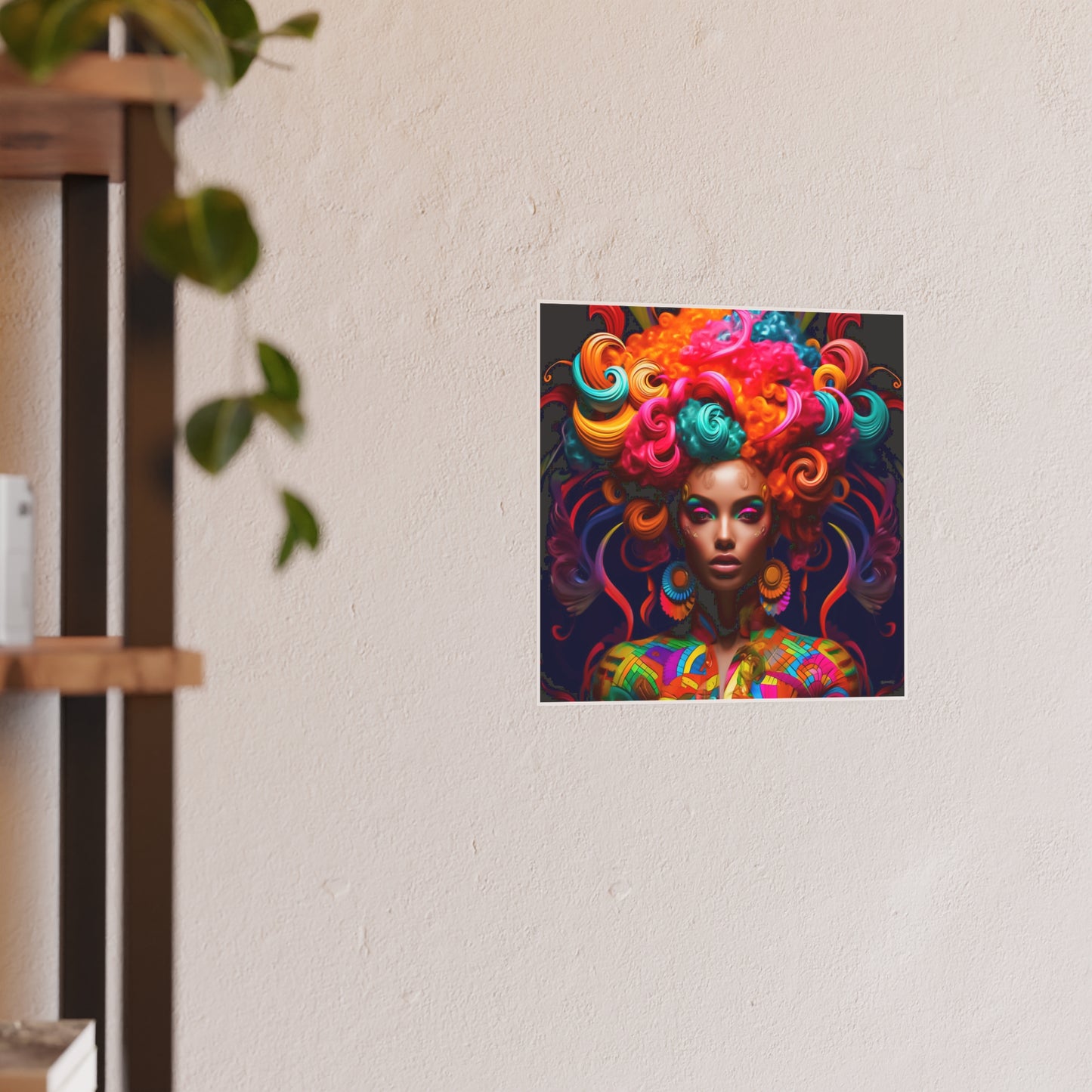 ThurmanatorX Art | Cosmic Crowned Reverie | Aphrochrysalis | Satin Wall Art Print