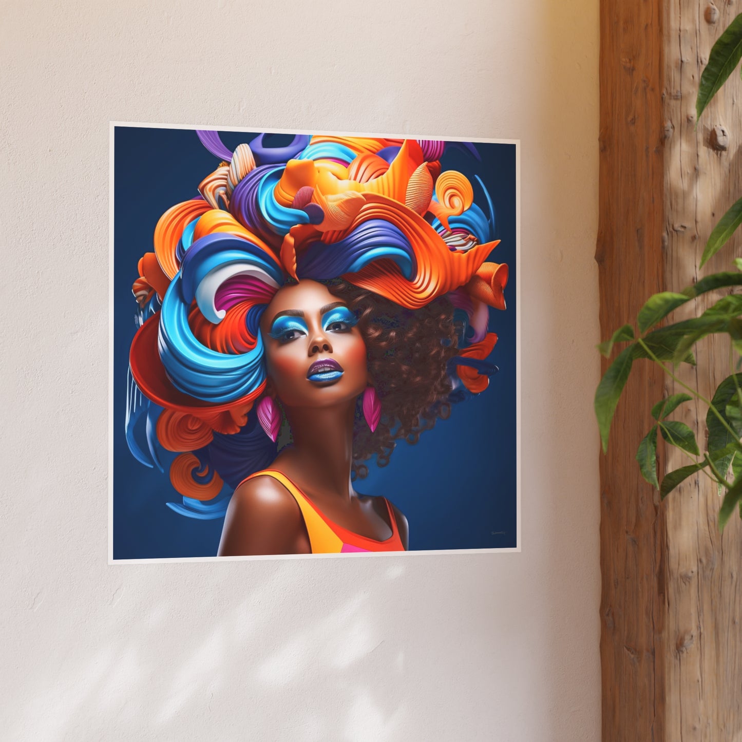 ThurmanatorX Art | Aura Bloom Manifest | Aphrochrysalis | Satin Wall Art Print