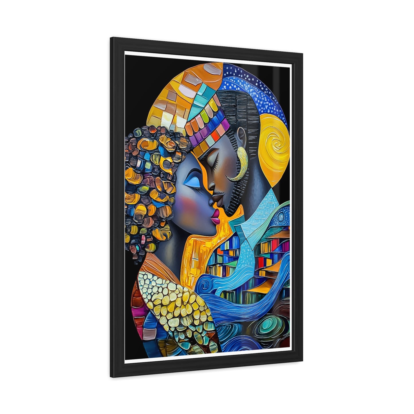 ThurmanatorX Art | Nebula Kiss | Aphrochrysalis | Framed Poster Print