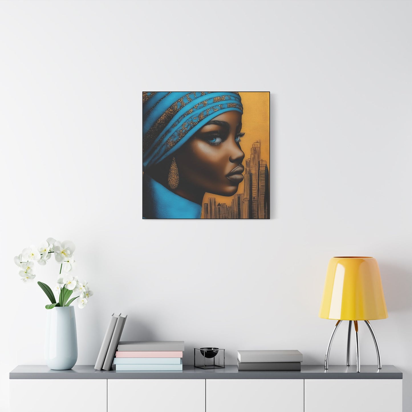 ThurmanatorX Art | Nyla, Guardian of the Highrise | Aphrochrysalis | Satin Canvas Art Print
