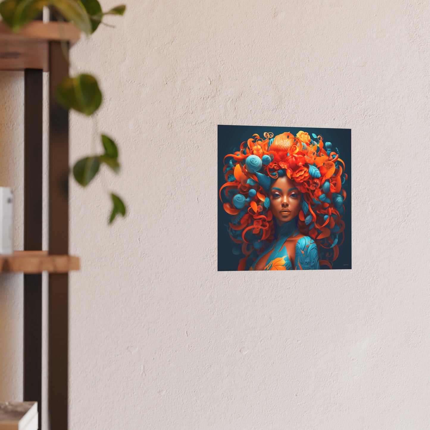 Vibrant Portrait Poster(Square) - Satin Wall Art Prints