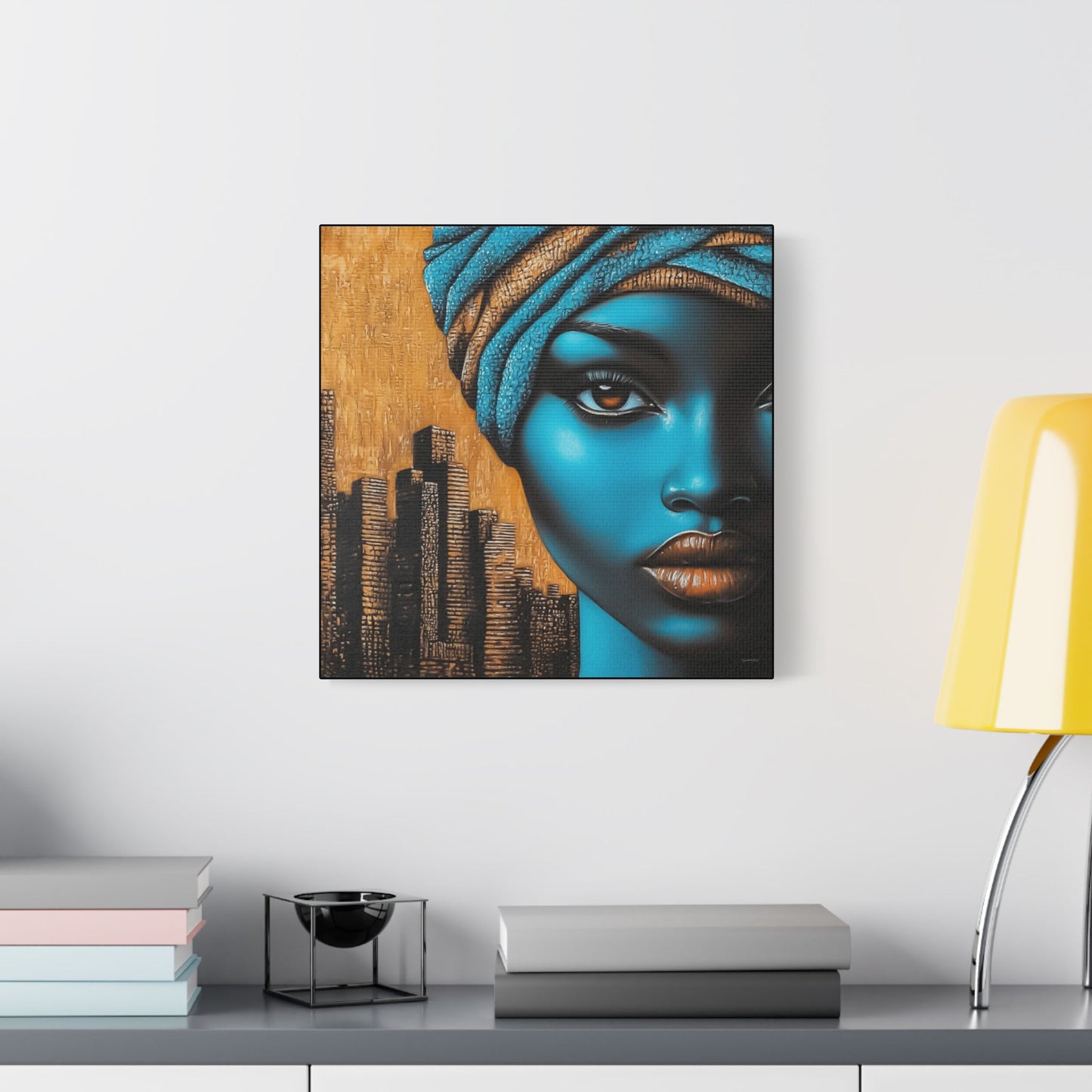 ThurmanatorX Art | Turban Queen 2099 | Aphrochrysalis | Satin Canvas Art Print