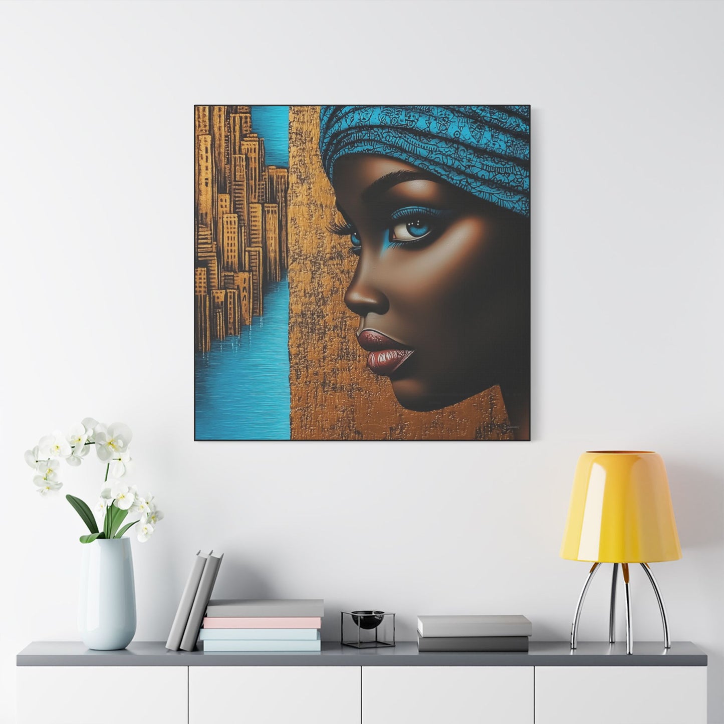 ThurmanatorX Art | Essence of Blue Reverie | Aphrochrysalis | Satin Canvas Art Print