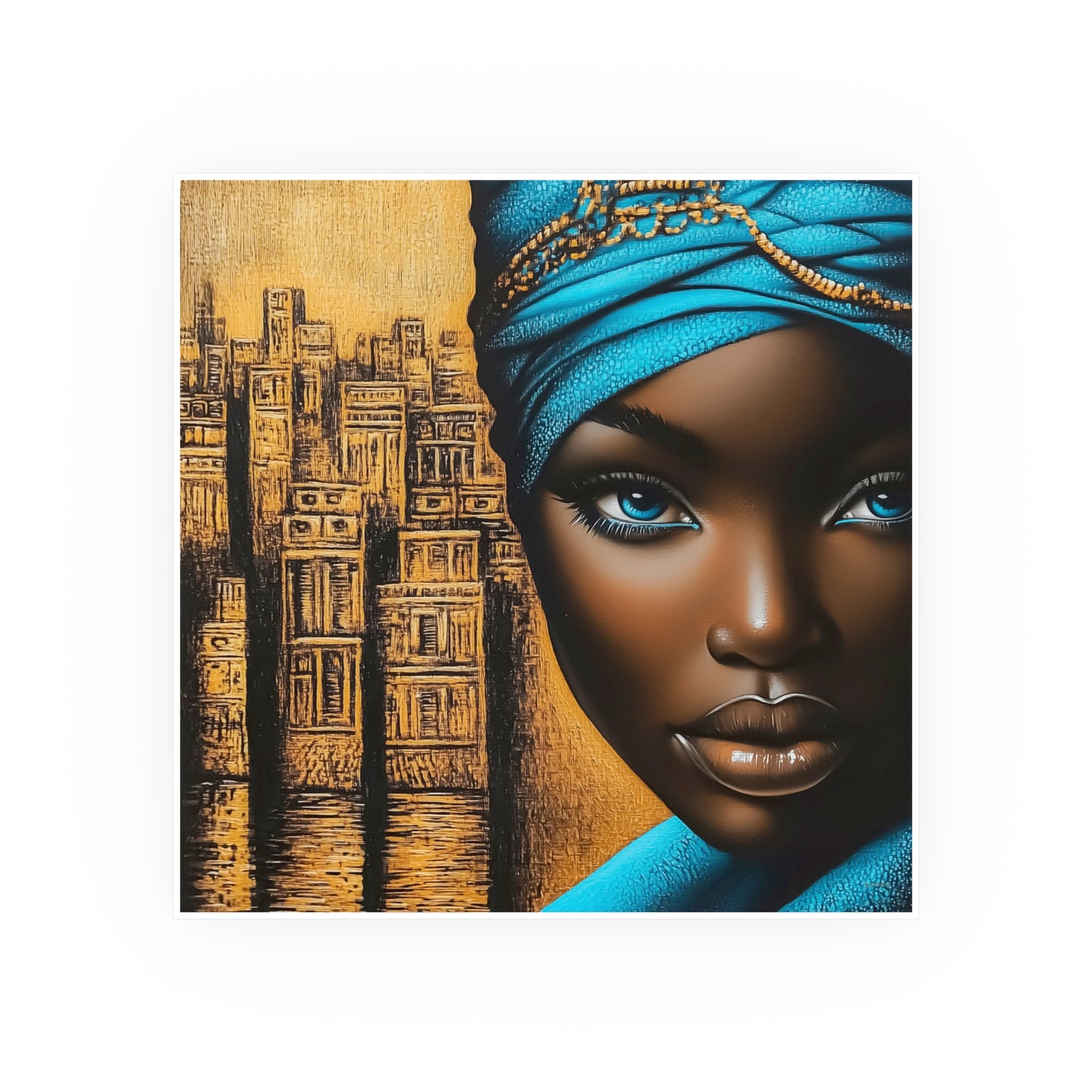 ThurmanatorX Art | Empress of Copper & Cobalt | Aphrochrysalis | Satin Wall Art Print