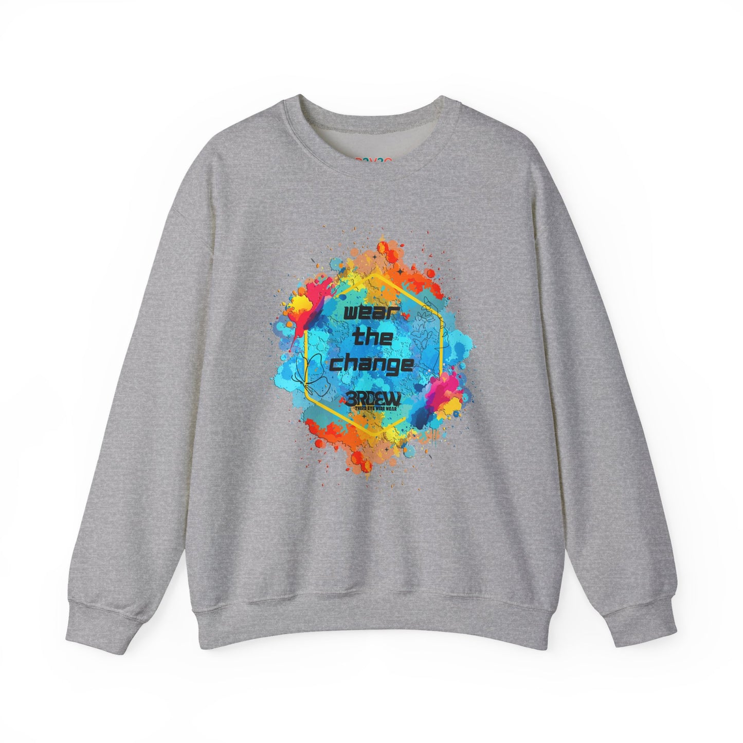 3RDEW² | Wear the Change | Third Eye Wide Wear | Unisex Heavy Blend Crewneck Sweatshirt