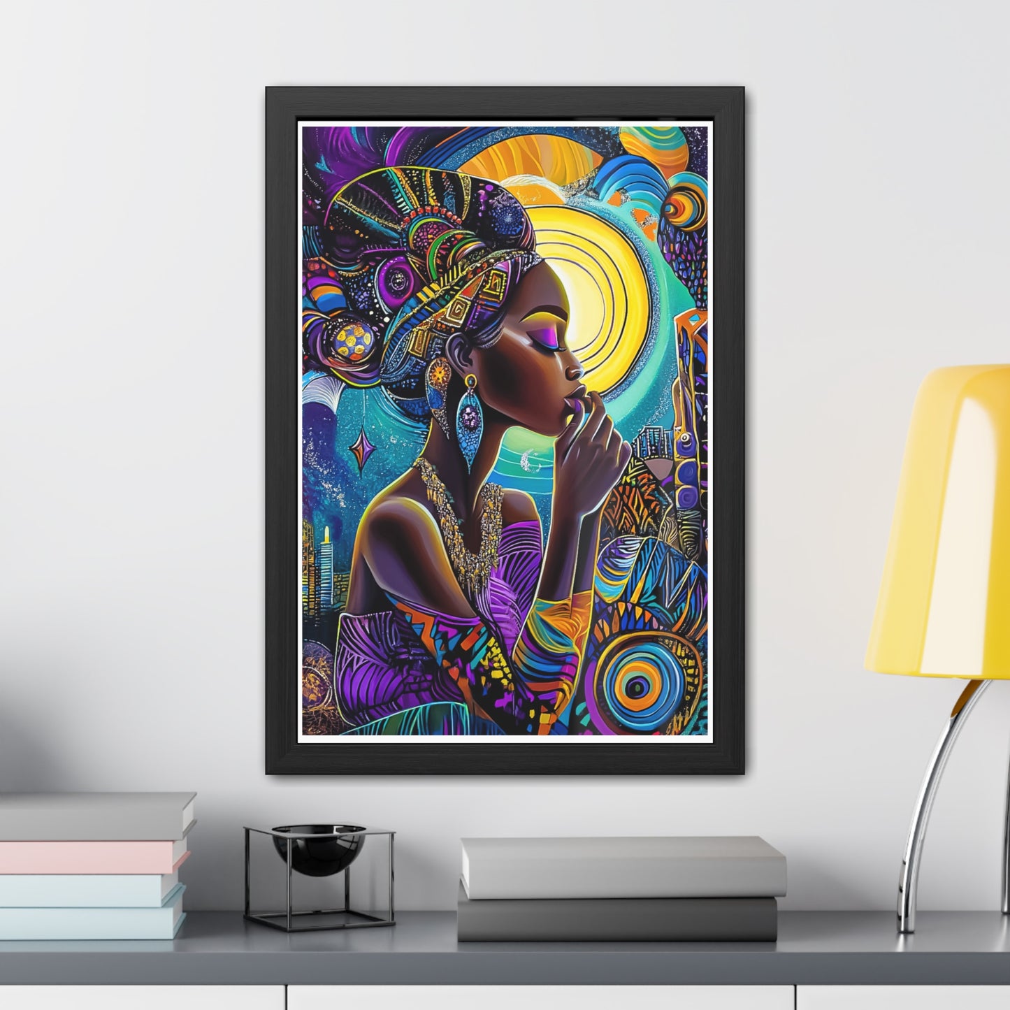 ThurmanatorX Art | Crowned in Nebulas | Aphrochrysalis | Framed Poster Print
