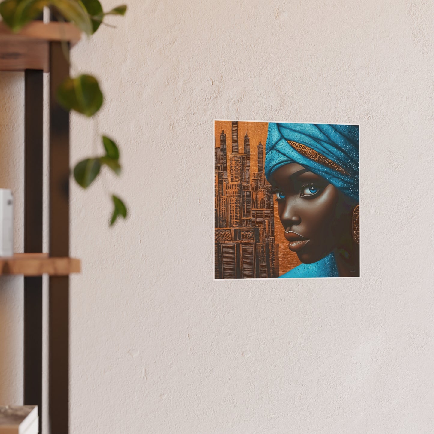ThurmanatorX Art | Neon Dust & Indigo Flame | Aphrochrysalis | Satin Wall Art Print