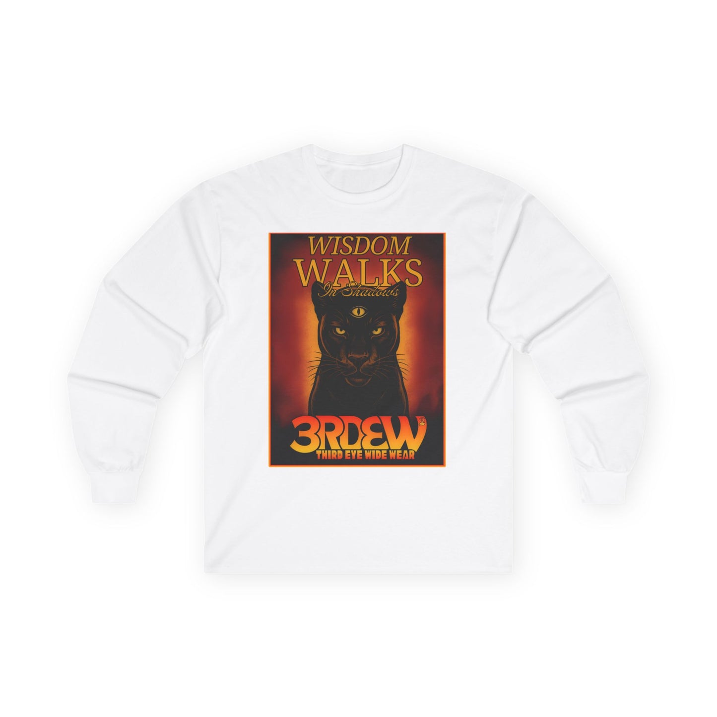 3RDEW² | Wisdoms Walks In Shadows | Third Eye Wide Wear | Unisex Ultra Cotton Long Sleeve Tee
