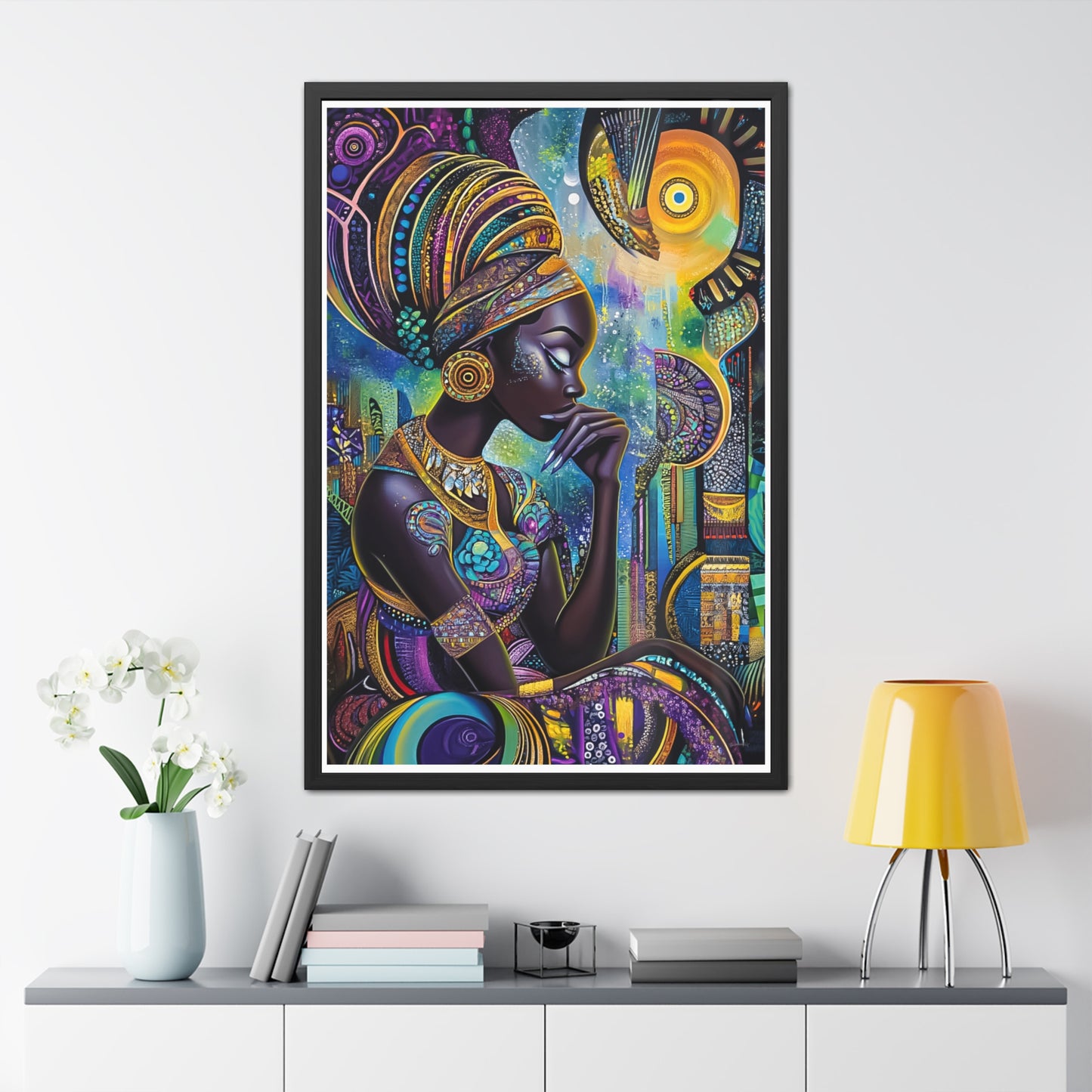 ThurmanatorX Art | Celestia & the Devoted | Aphrochrysalis | Framed Poster Print