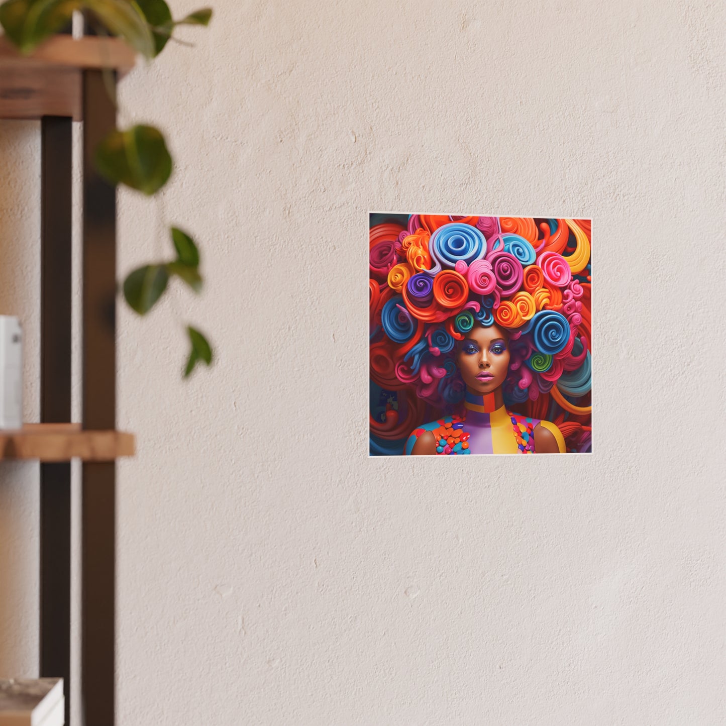 ThurmanatorX Art | Neon Crown Ascend | Aphrochrysalis | Satin Wall Art Print