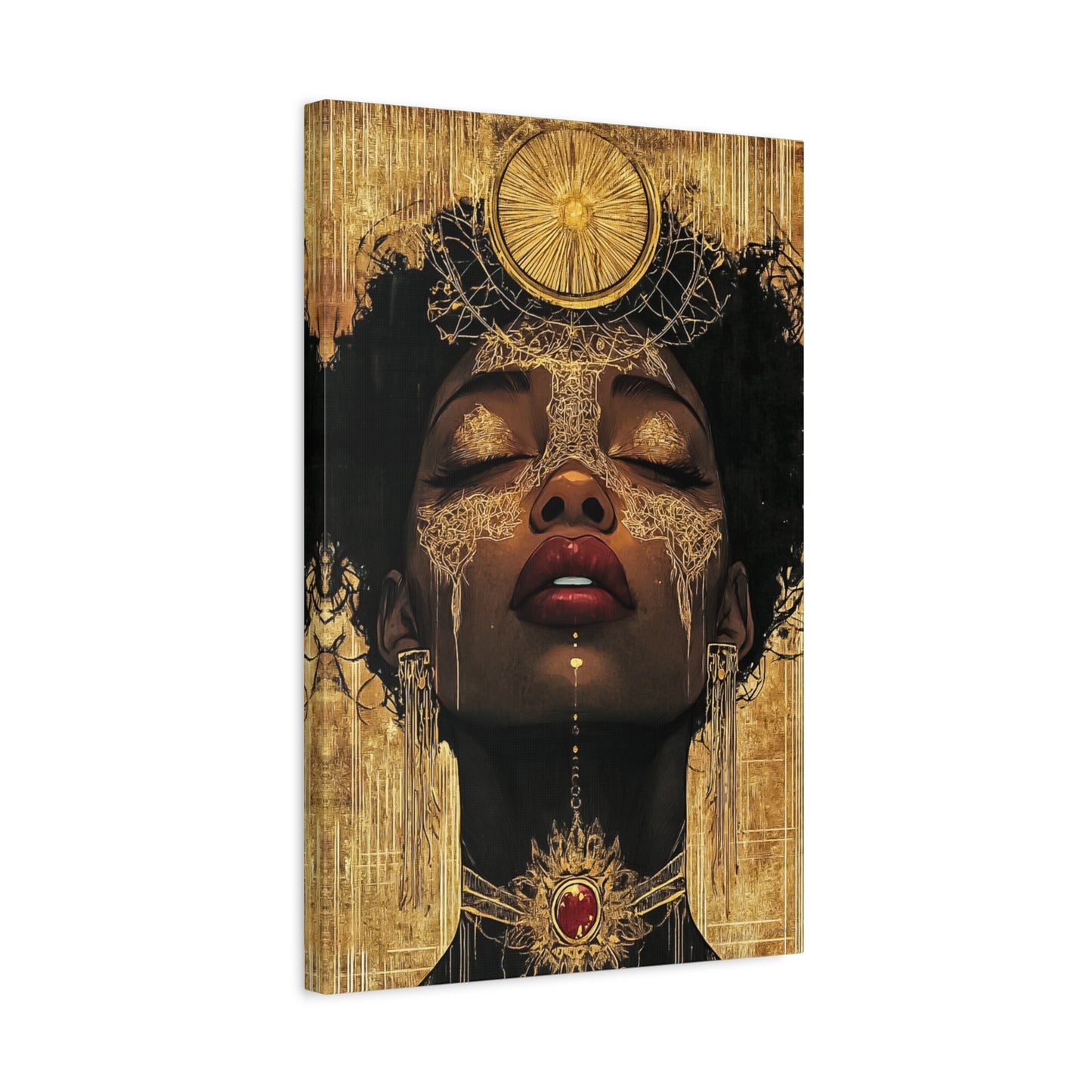 ThurmanatorX Art | Golden Abyss | Aphrodisiart | Matte Canvas Print